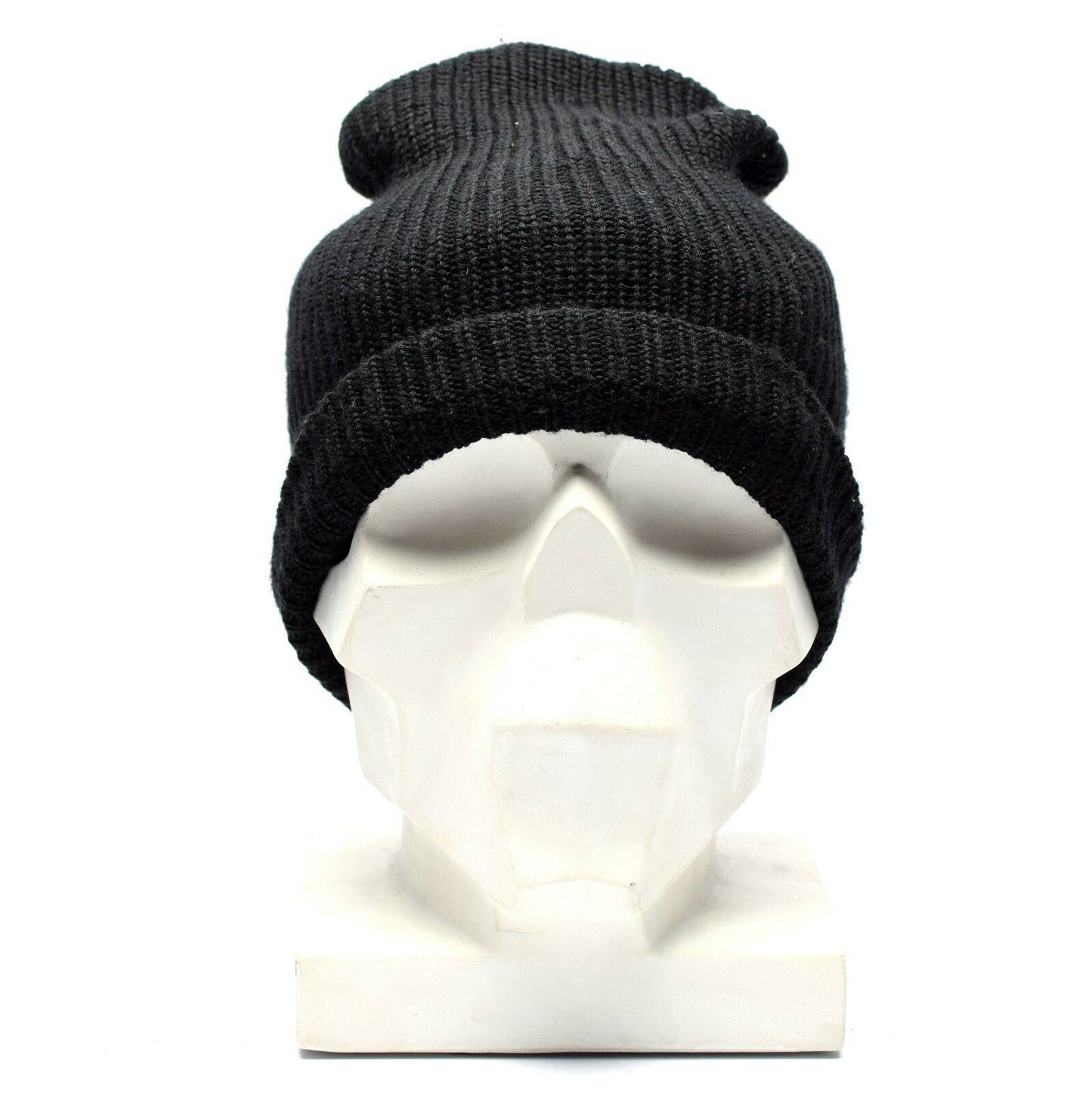 German army original winter hat knitted black