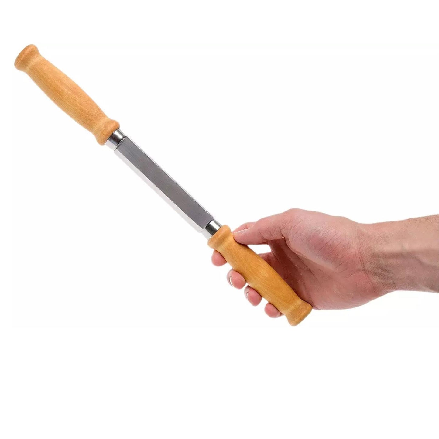 MORAKNIV Wood Splitting 220 medžio drožimo peilis su nerūdijančio plieno geležte ir medine rankena.