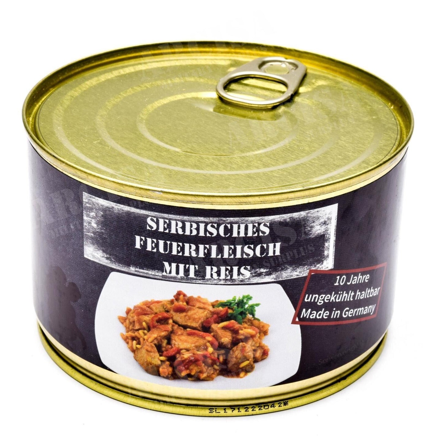 Mėsos Konservai MFH – Serbiška Kiauliena su Ryžiais 400 g