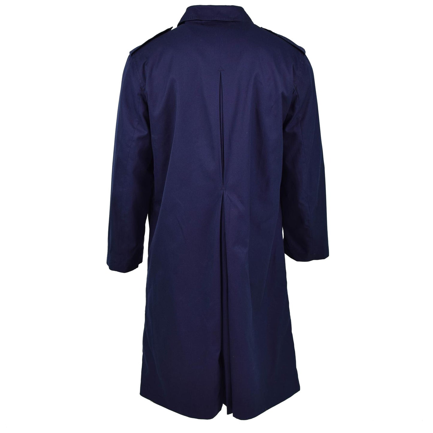 Military raincoat of the French army in blue color
