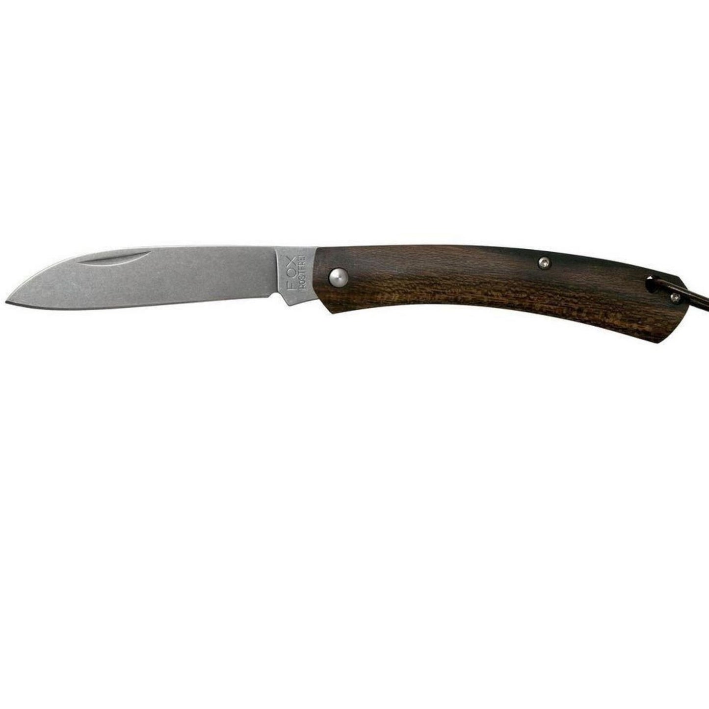 Fox Knives Sailing kišeninis peilis Italijos kariuomenės stiliaus nerūdijančio plieno ašmenimis ir ziricote medžio rankena