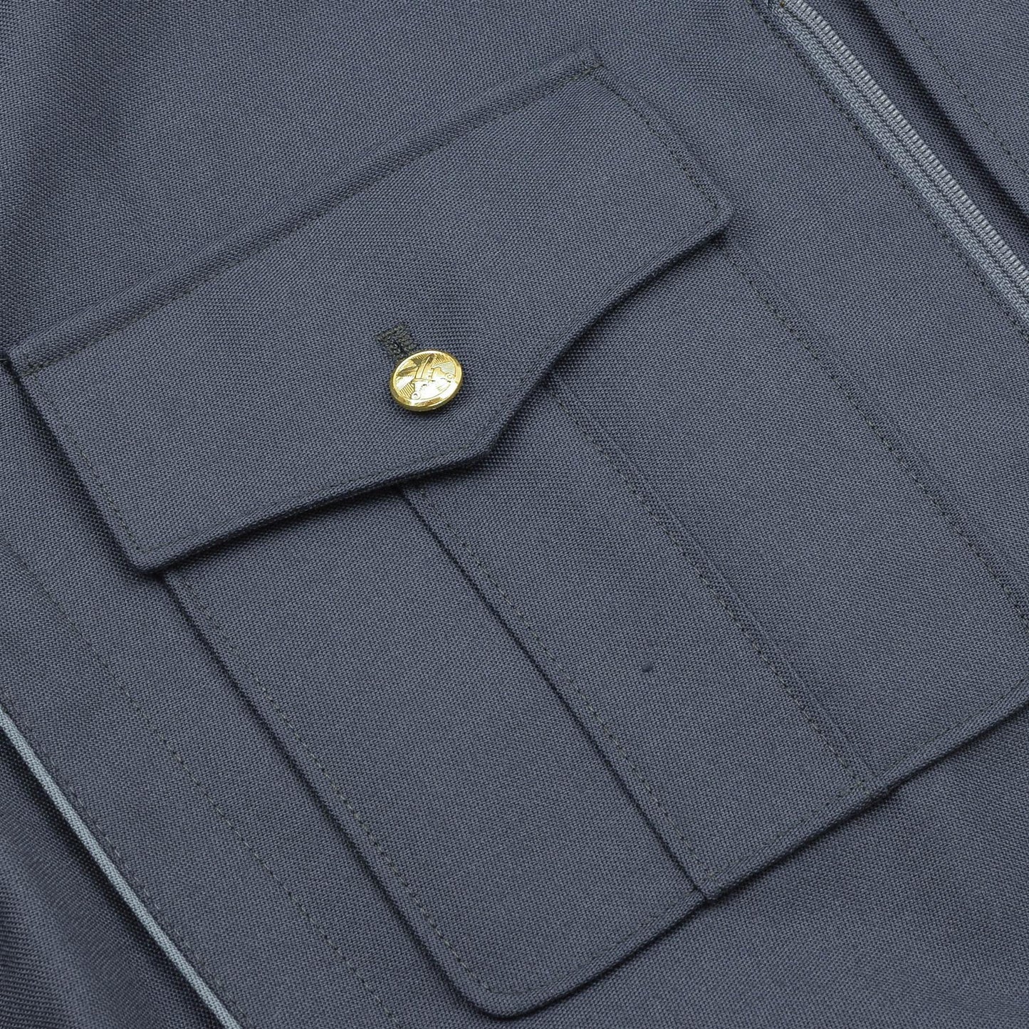 Czech military classic jacket in blue color