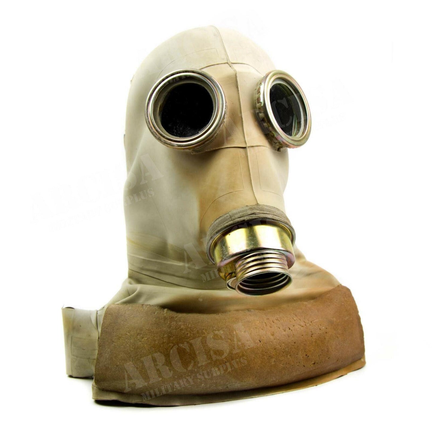 Lenkijos kariuomenės sovietinės eros SR 1 dujokaukė su filtru, autentiška karinė įranga.