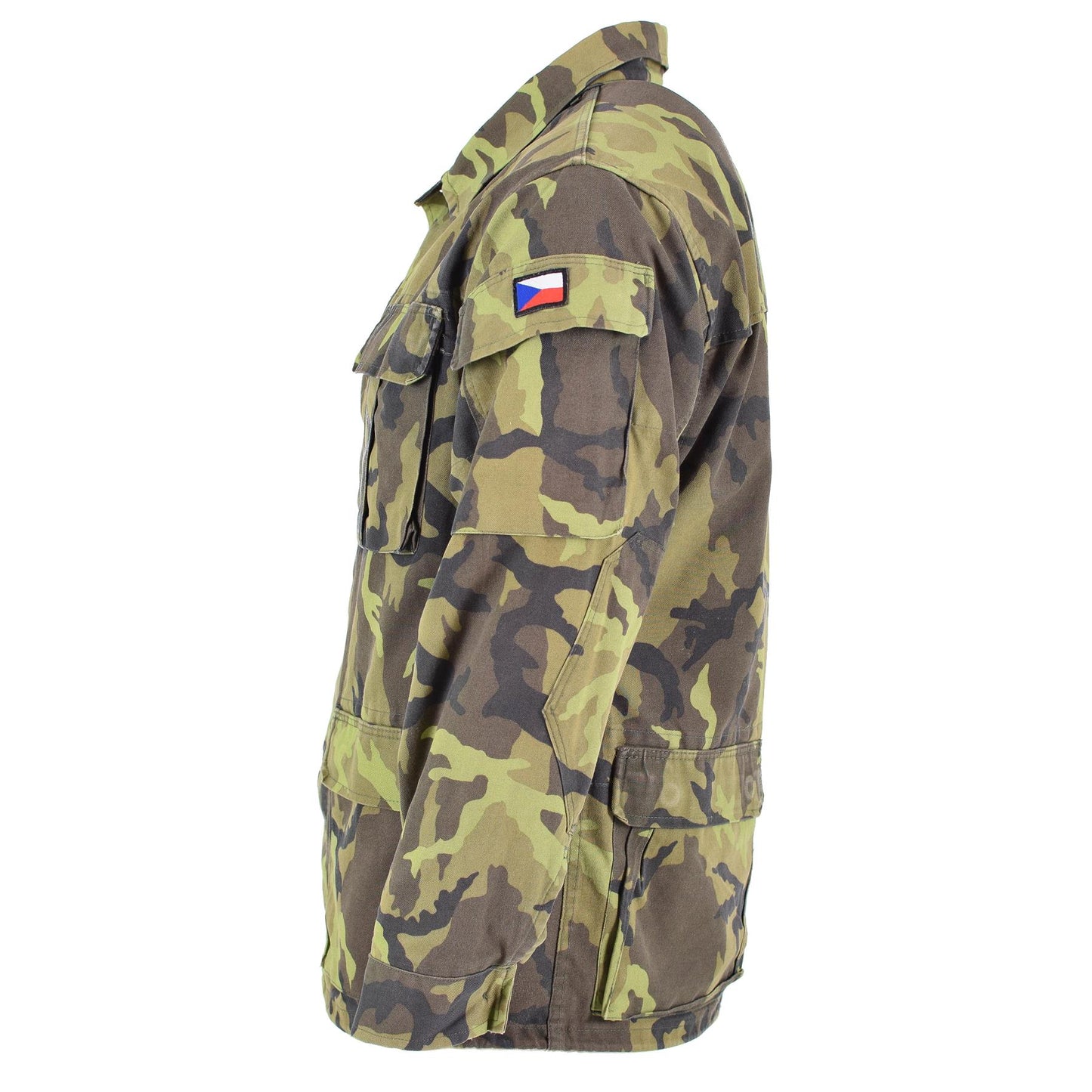 Czech army field jacket leaf print