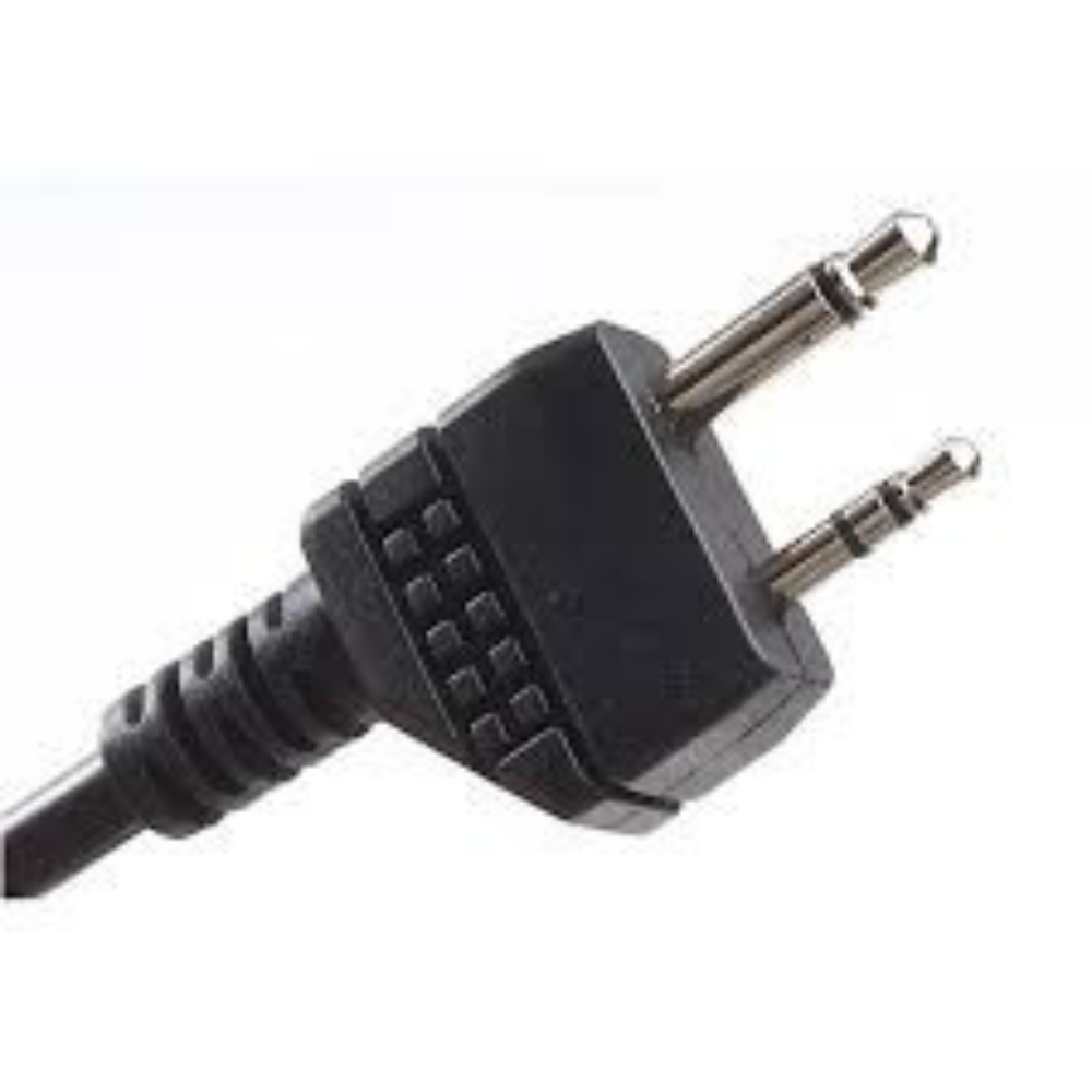 Earmor M52 PTT adapteris Midland 2 kontaktų laidinis juodas