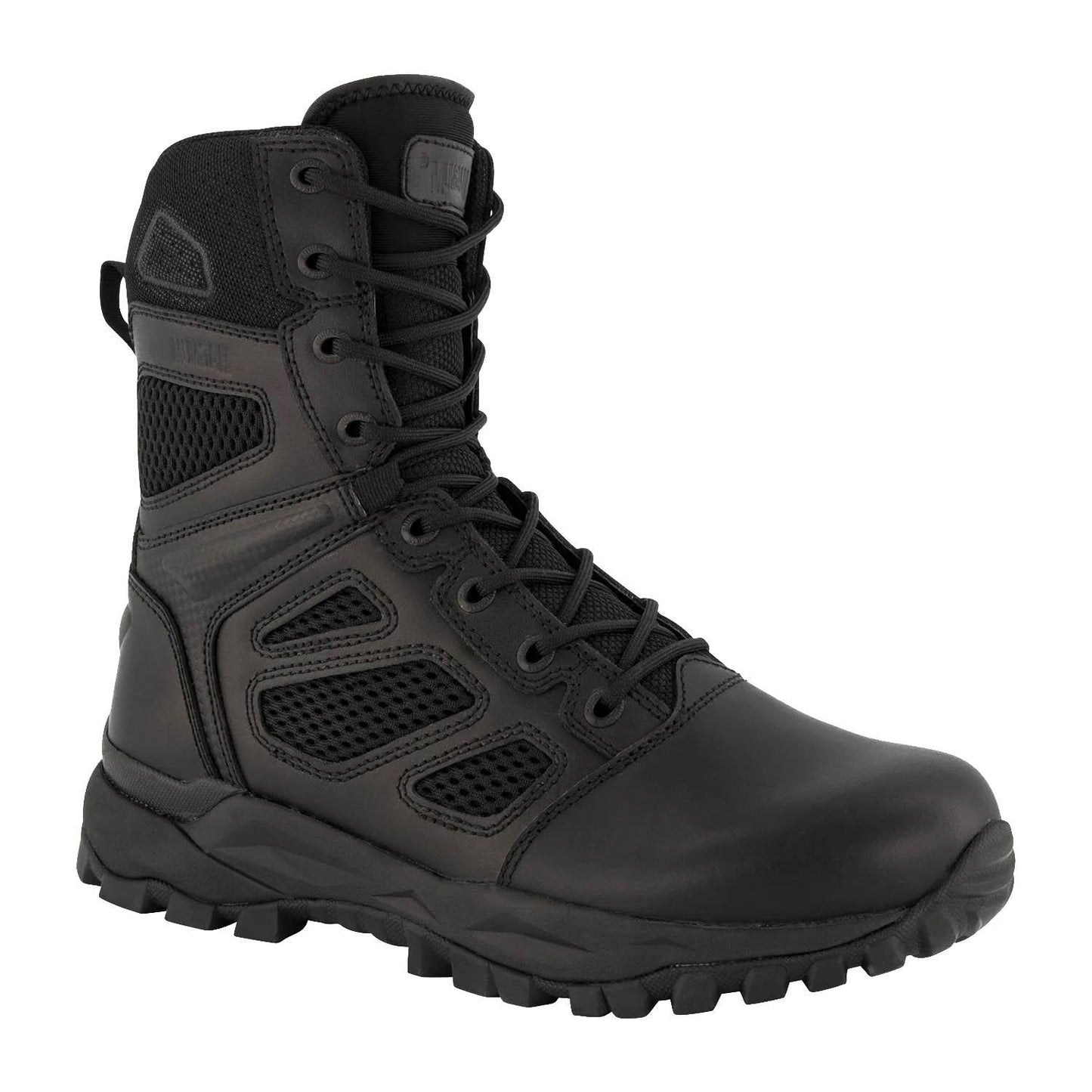 Magnum Elite Spider X 8.0 odiniai taktiniai batai su Vibram padu juodi, patvarūs ir komfortiški.