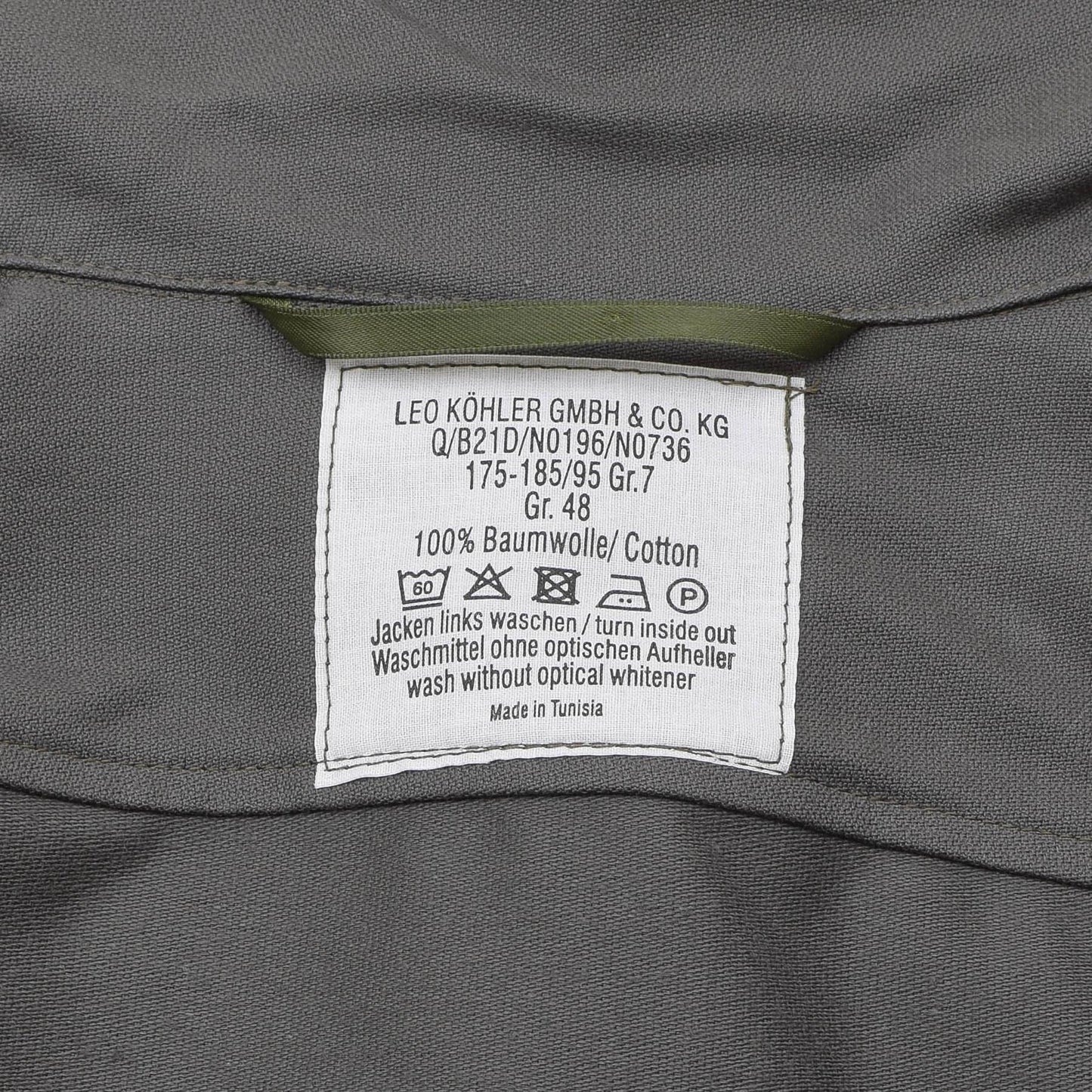 Leo Kohler uniform combat shirt Gray