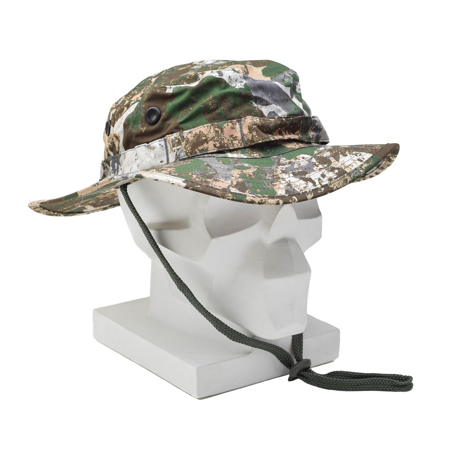 MIL-TEC Jungtinių valstijų kariuomenės bonnie stiliaus kepurė camouflage raštu su ventiliacinėmis angomis ir reguliuojamu dirželiu.