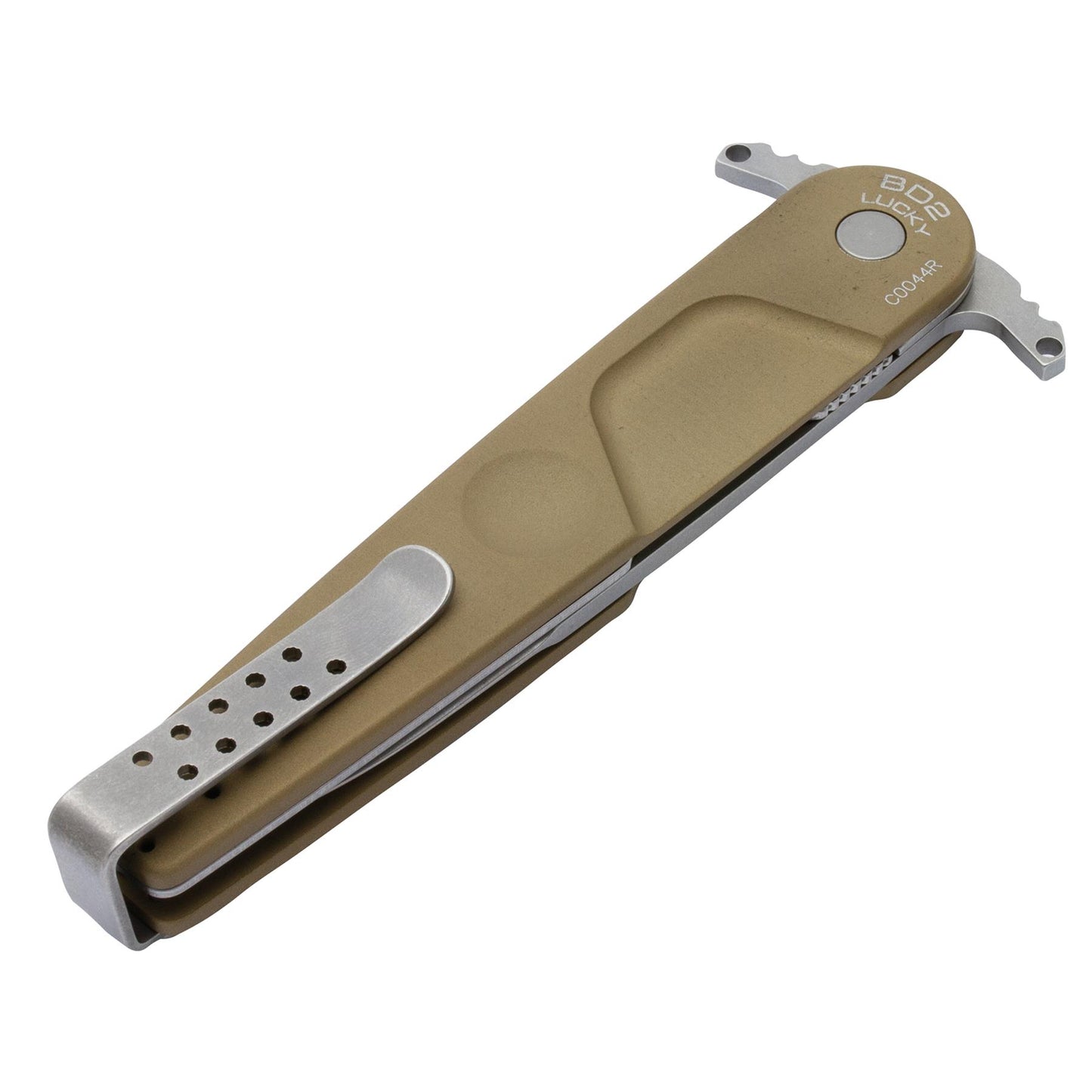 ExtremaRatio BD2 LUCKY DESERT atlenkiamas kišeninis peilis su aliuminio rankena ir LINER-LOCK sistema.