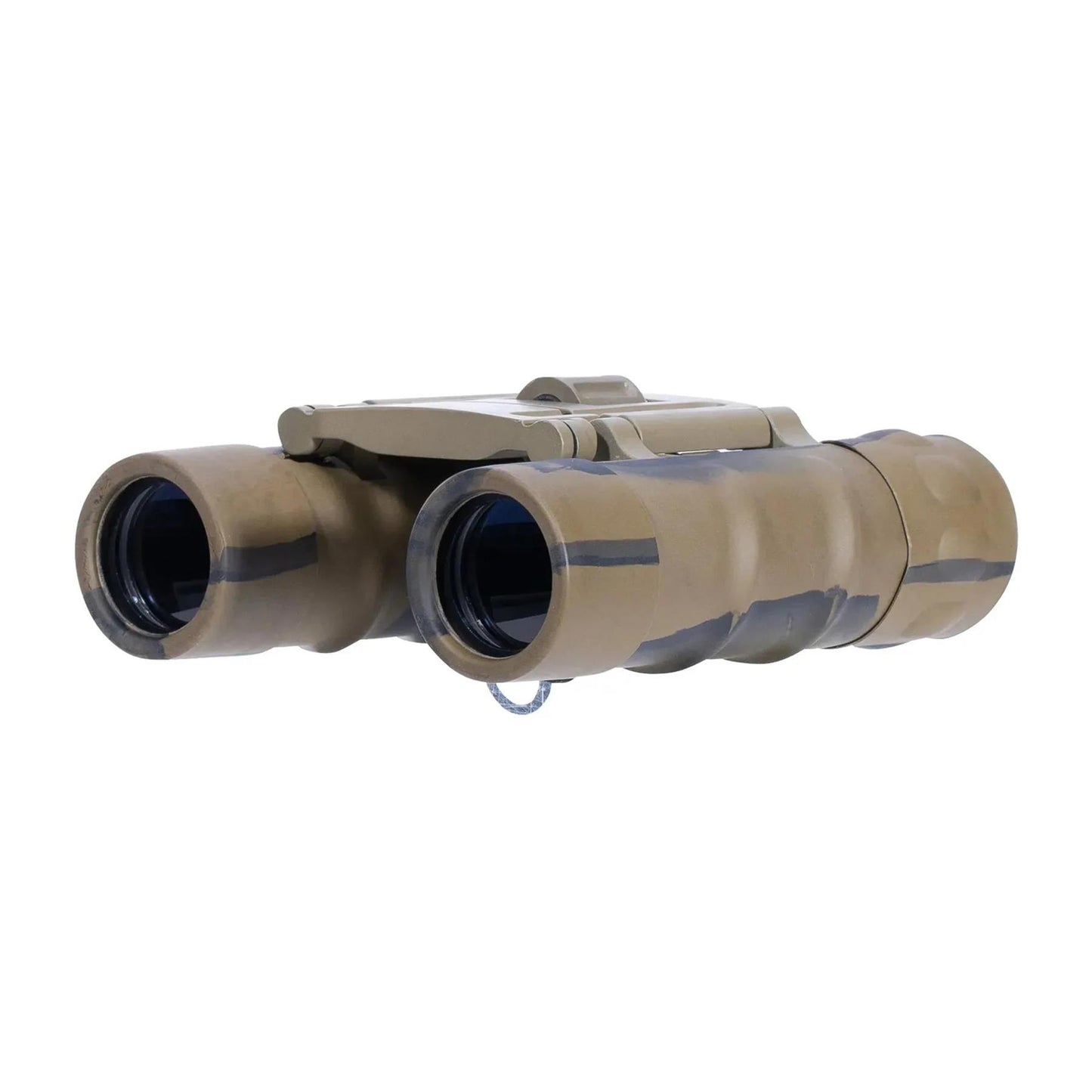 MIL-TEC Gen II sulankstomi žiūronai 10x25 Desert spalvos su dėklu, pritaikyti dykumos sąlygoms.