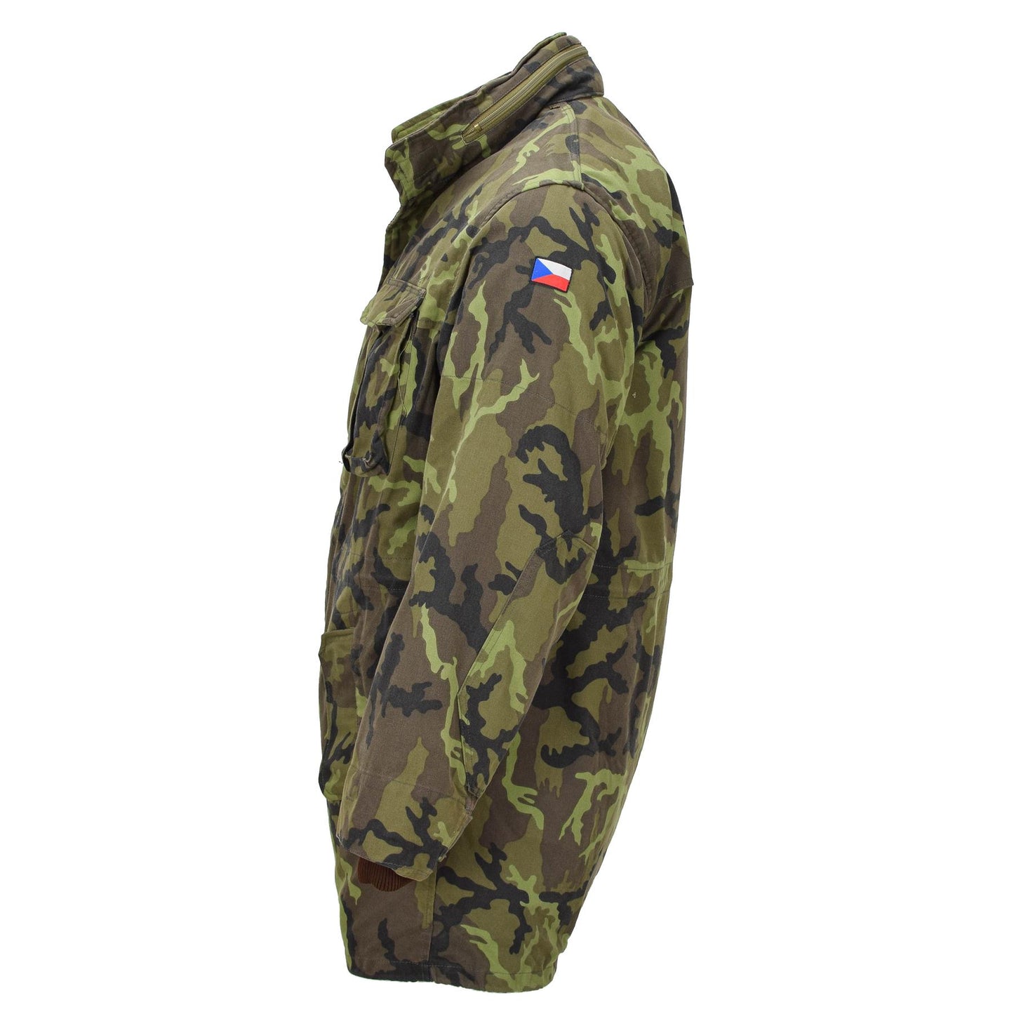 Cekijos kariuomenes parka stiliaus striuke M95 marginimo, kamufliazinio rasto su soniniu zenkleliu