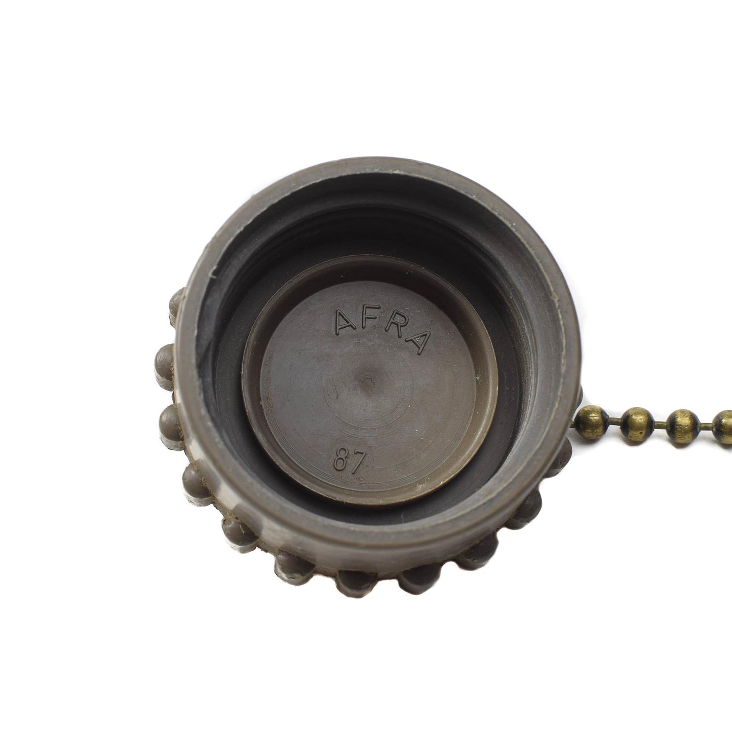 Austrian military vintage aluminum drinking bottle with plastic stopper