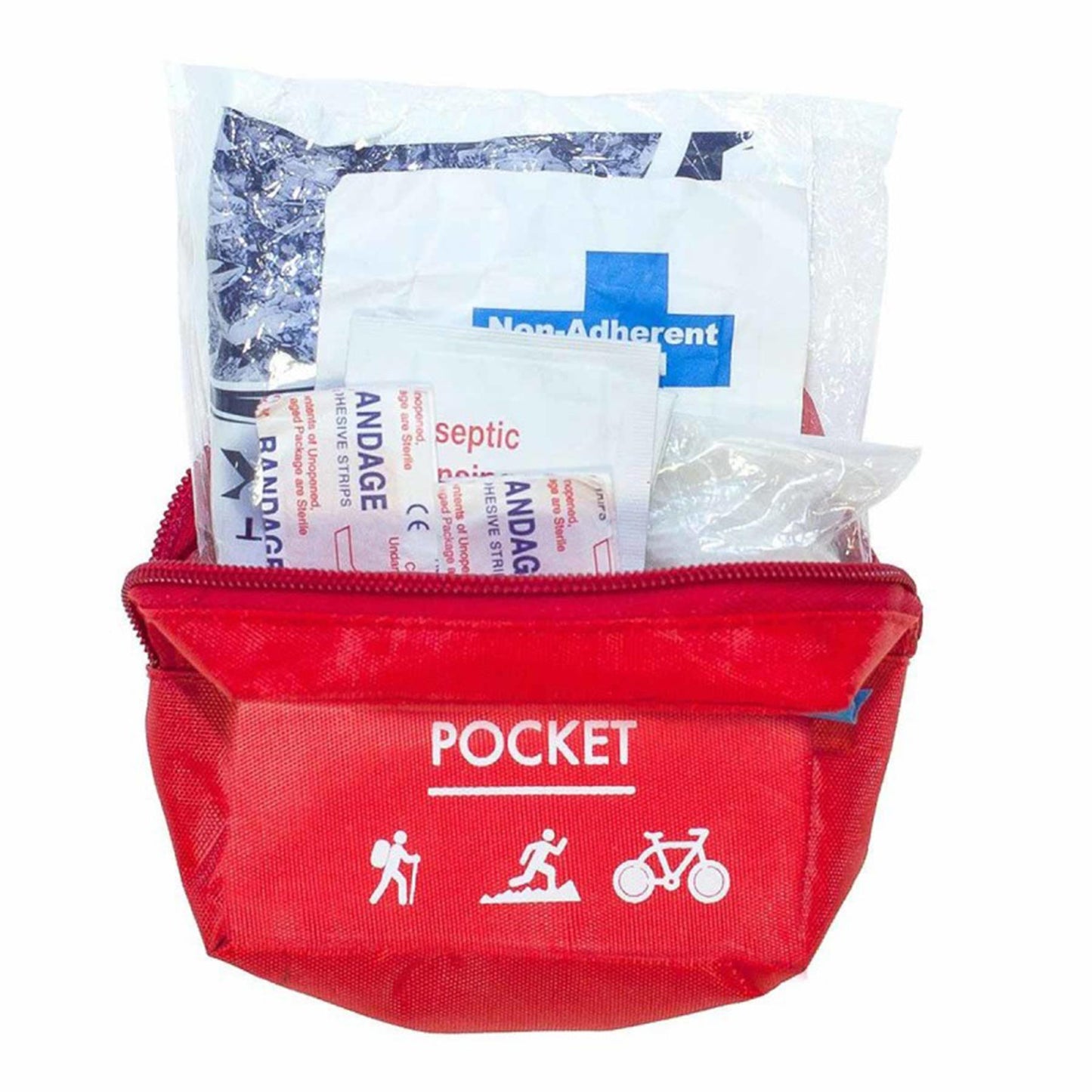 Pharmavoyage Pocket Kompaktiškas pirmosios pagalbos rinkinys žygiams stovyklavimui su būtinomis priemonėmis.