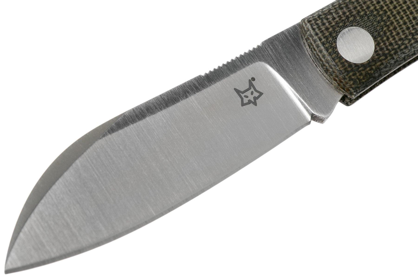 Fox Knives Livri sulankstomas peilis iš nerūdijančio plieno M390 su 7 cm satininiu ašmeniu ir mikartos rankena.