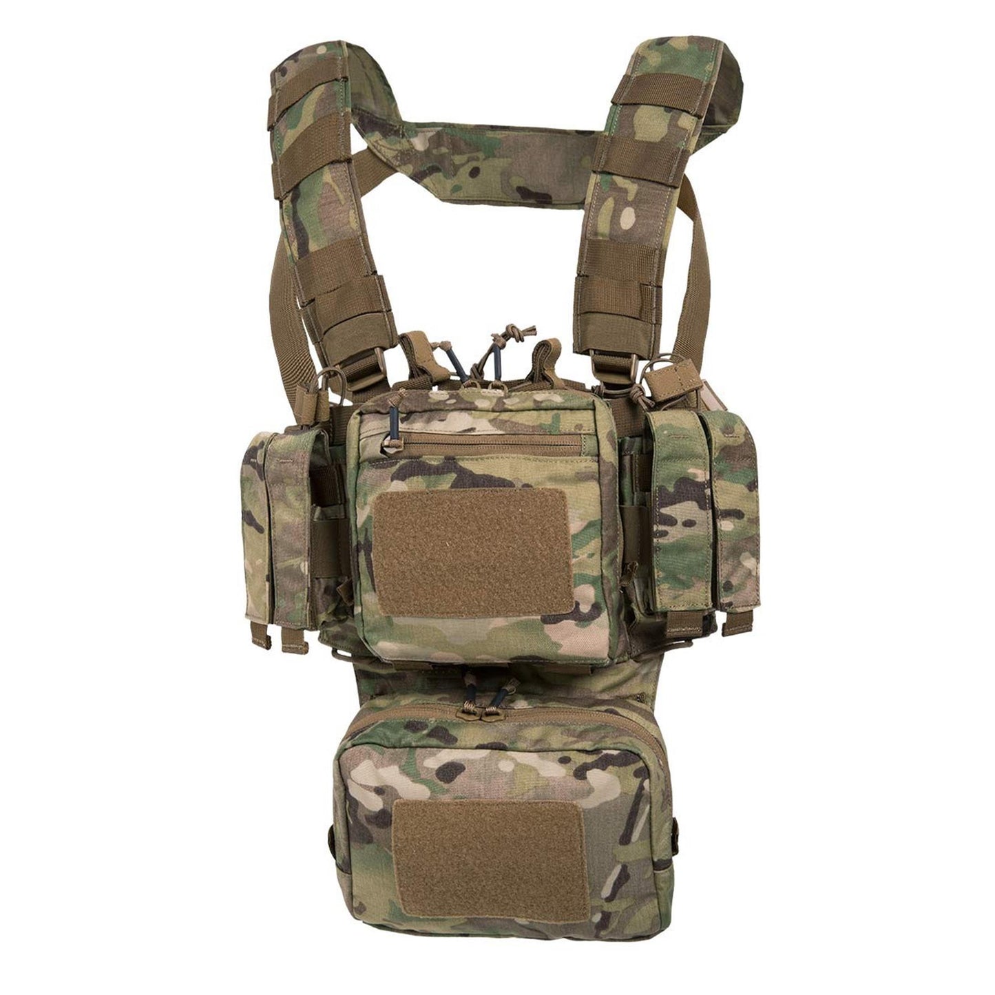 Helikon-Tex Chest Rig treniruočių taktinė liemenė Multicam, modulinė ir reguliuojama, pagaminta iš tvirtos Multicam medžiagos