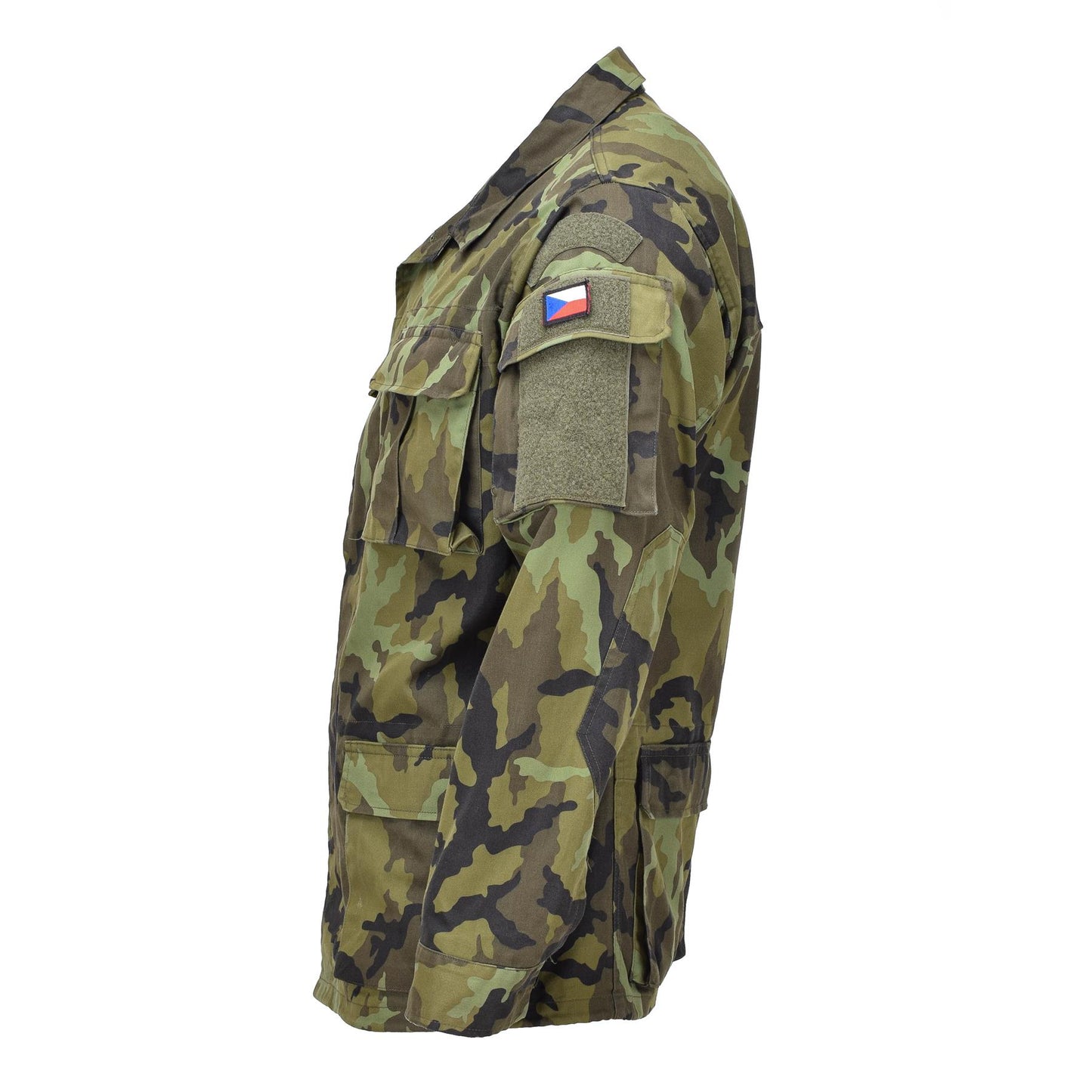 Czech army field jacket leaf print