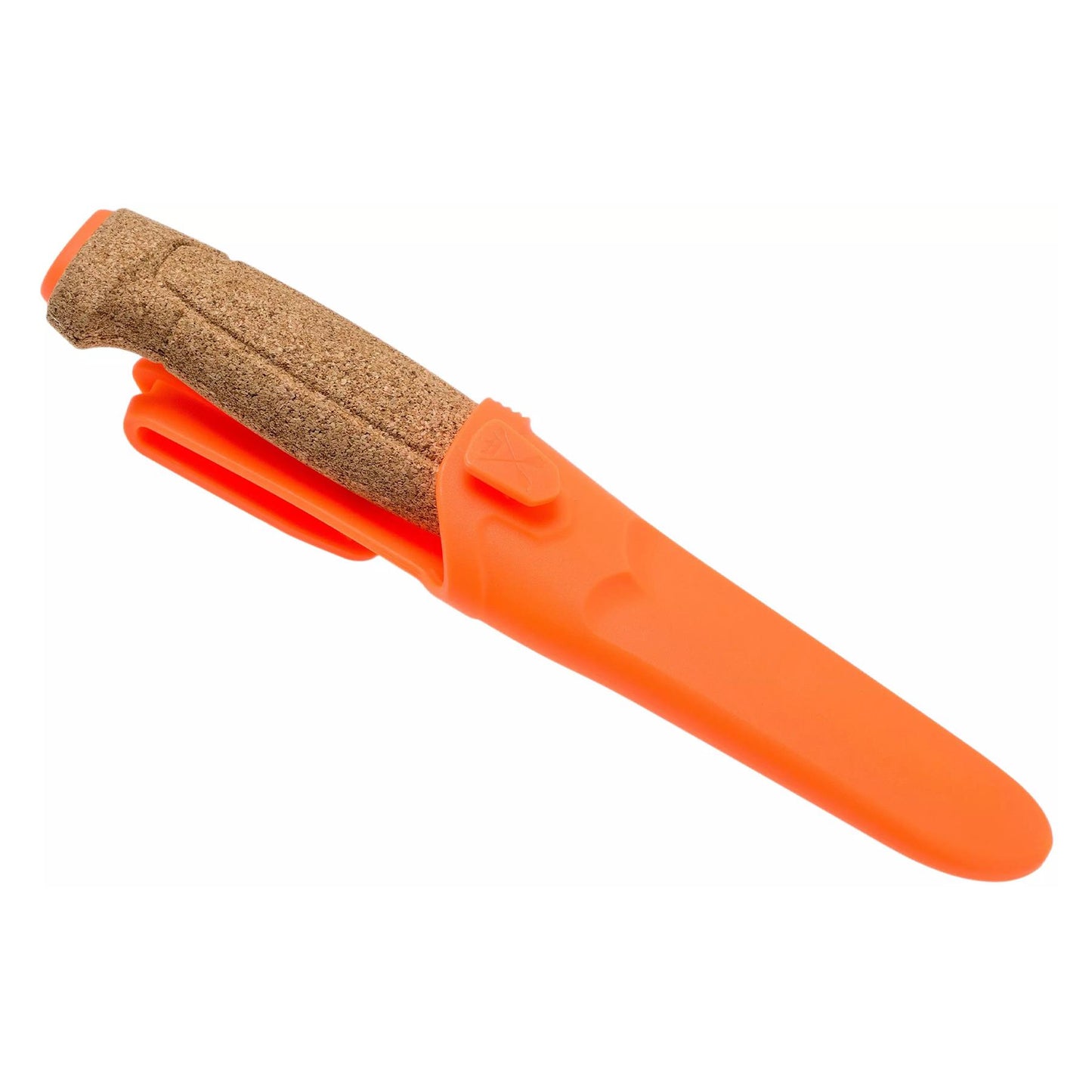 MORAKNIV Floating neskęstantis universalus peilis dantytais ašmenimis su ryškiai oranžine apsauga ir patvaria rankena.