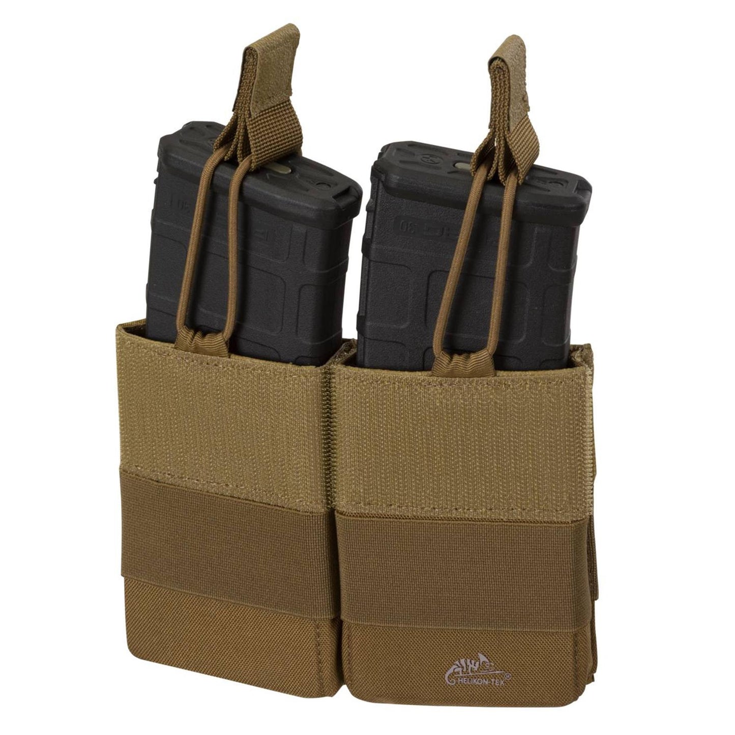 Helikon-Tex COMPETITION dvigubas šaulių dėtuvių dėklas iš Cordura 500D, skirtas taktinėms varžyboms su Molle sistema.