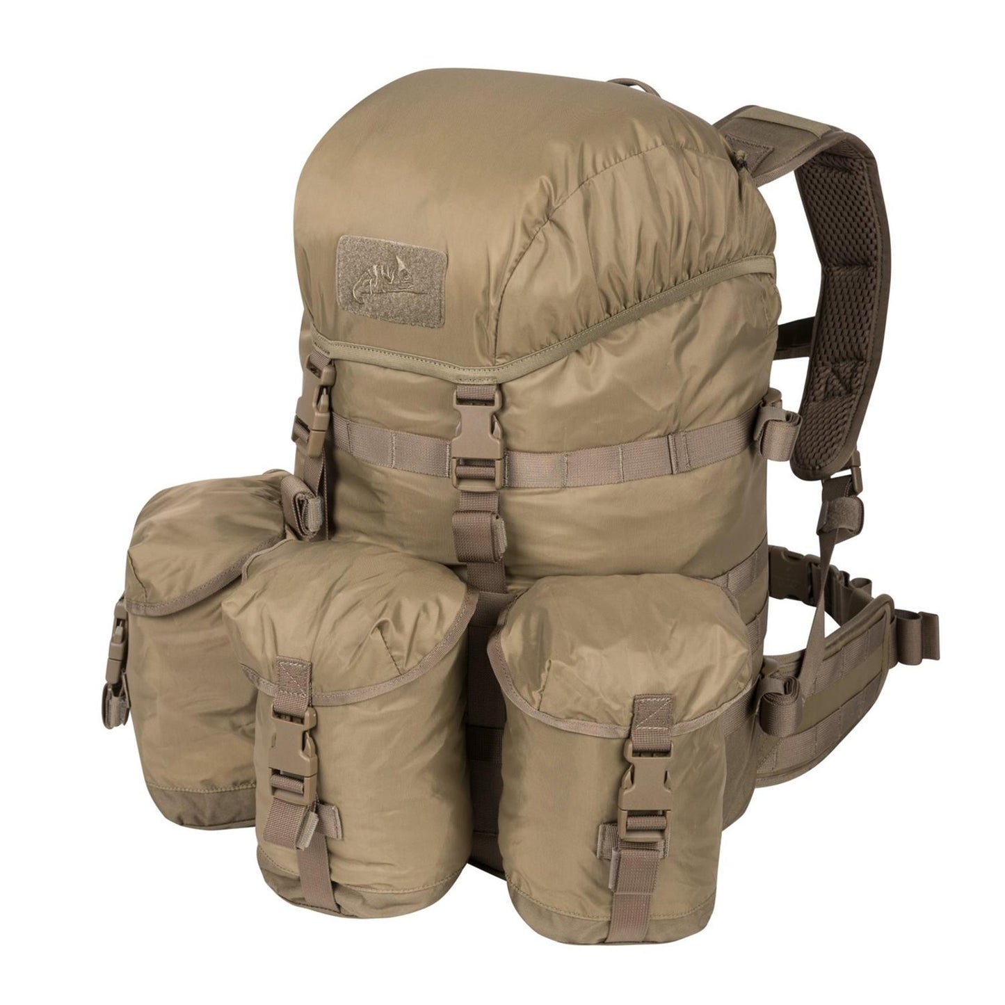 Helikon-Tex Matilda taktinė 35l kuprinė su ergonomiškomis petnešomis, Coyote spalvos, su MOLLE/PALS sistema.