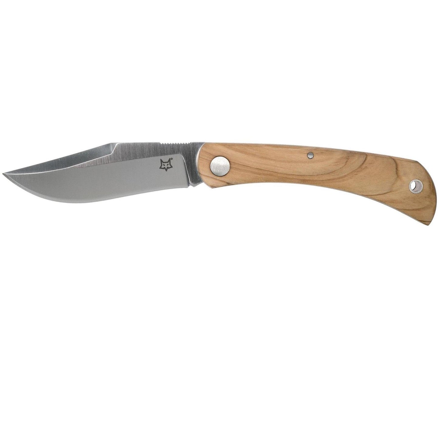 FoxKnives LIBAR kasdienis kišeninis peilis su M390 plieno geležte ir alyvmedžio rankena.
