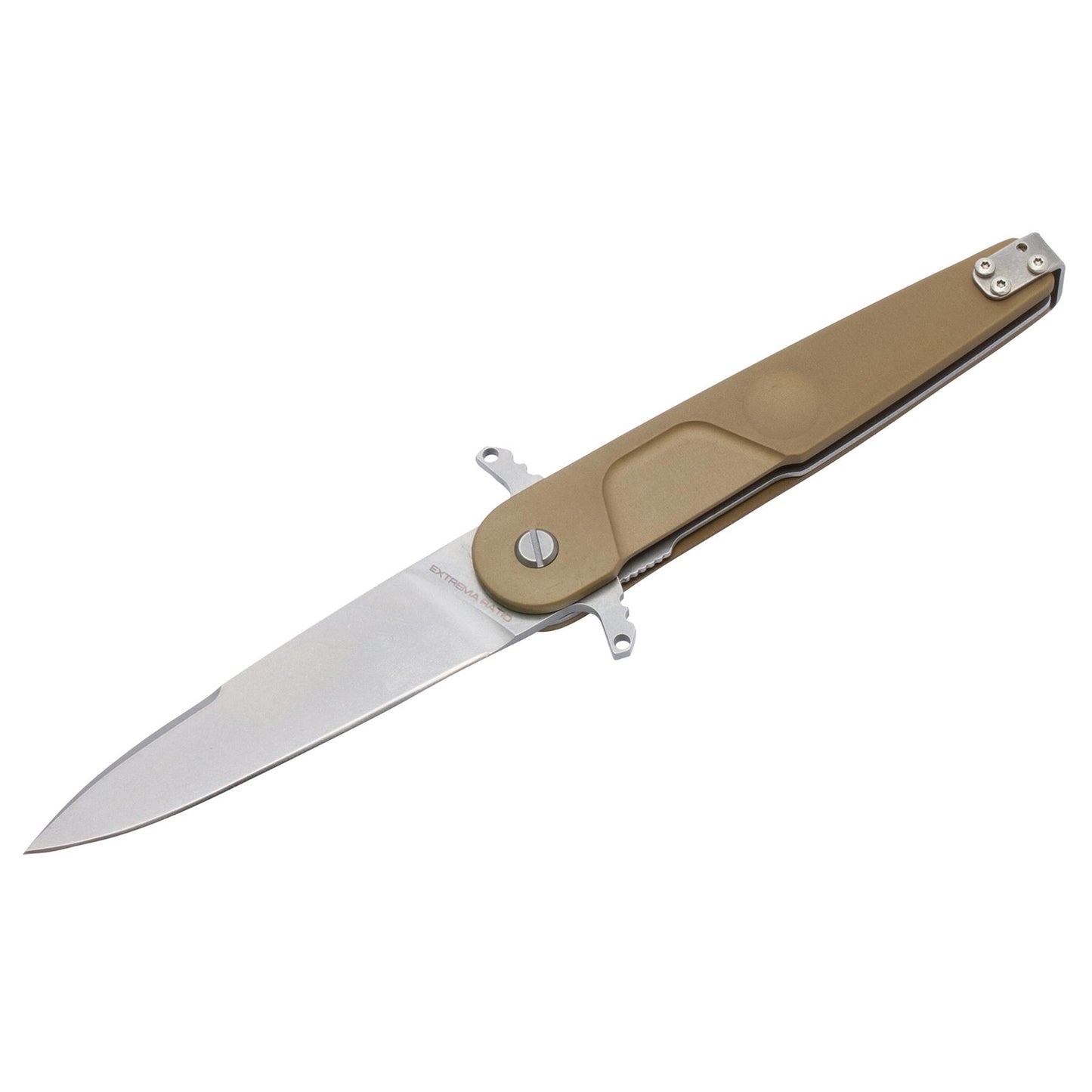 ExtremaRatio BD2 LUCKY DESERT atlenkiamas kišeninis peilis su aliuminio rankena ir LINER-LOCK sistema.