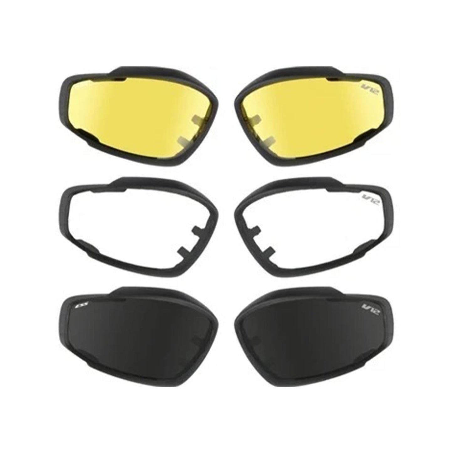 Jungtinės Karalystės kariuomenės V12 apsauginiai akiniai su keičiamais lęšiais