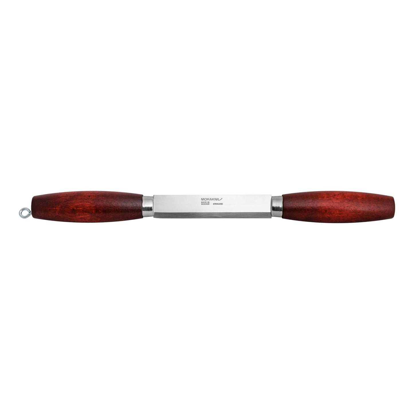 MORAKNIV Wood Splitting Knife nužievinimo peilis su raudonai dažytomis beržo rankenomis