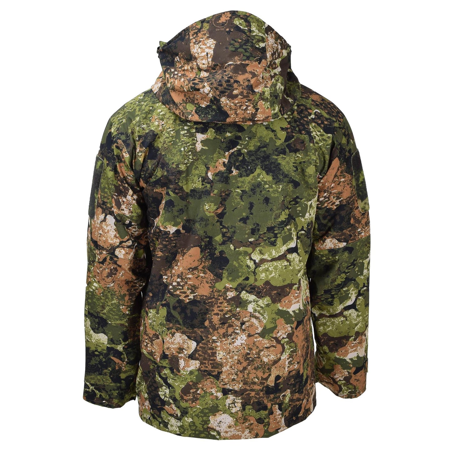 MIL-TEC fleece-lined waterproof jacket in WASP print