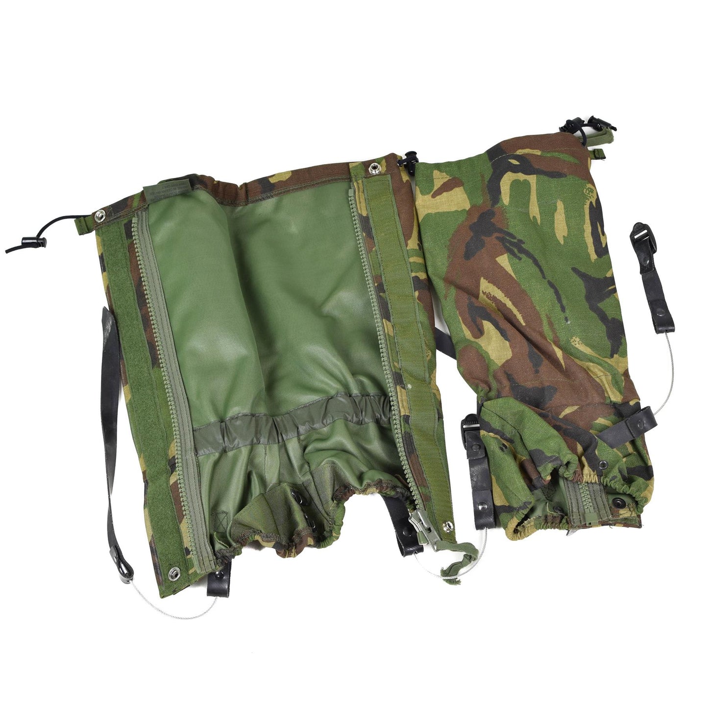 Jungtinės Karalystės gaitrai Cordura medžiagos Woodland marginimo, atsparūs drėgmei ir purvui, su šoniniu užtrauktuku.