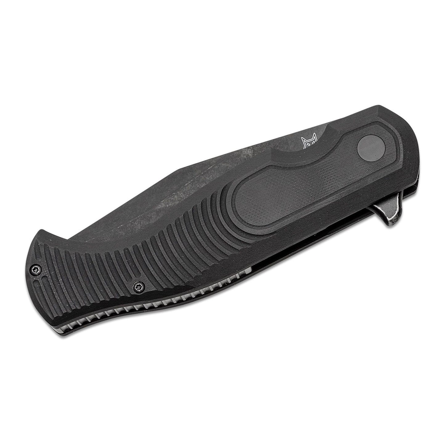 Fox Knives EASTWOOD TIGER taktinis kišeninis peilis sulankstomas juodas su D2 plieno ašmenimis ir G10 rankena
