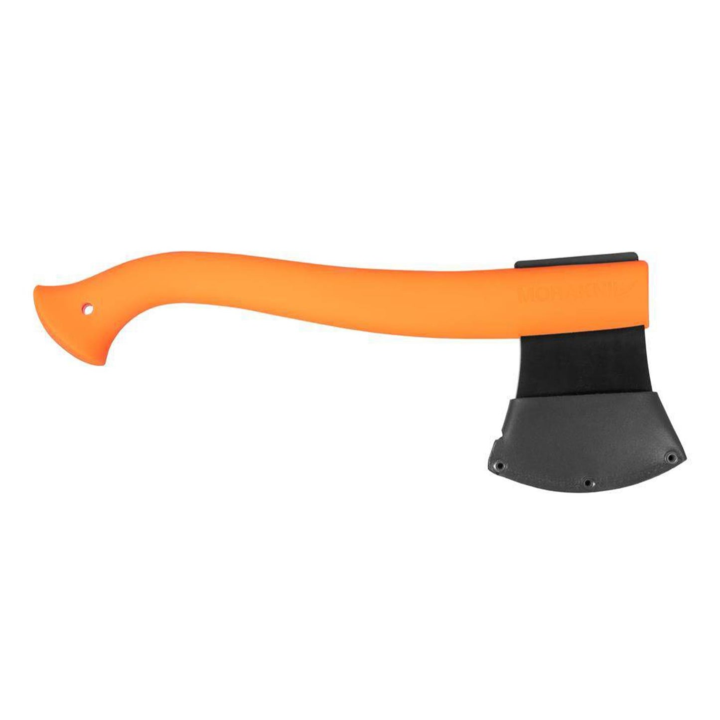 MORAKNIV 1991 lengvas kompaktiškas stovyklavimo kirvis su boro plieno galva ir oranžine ergonomine rankena