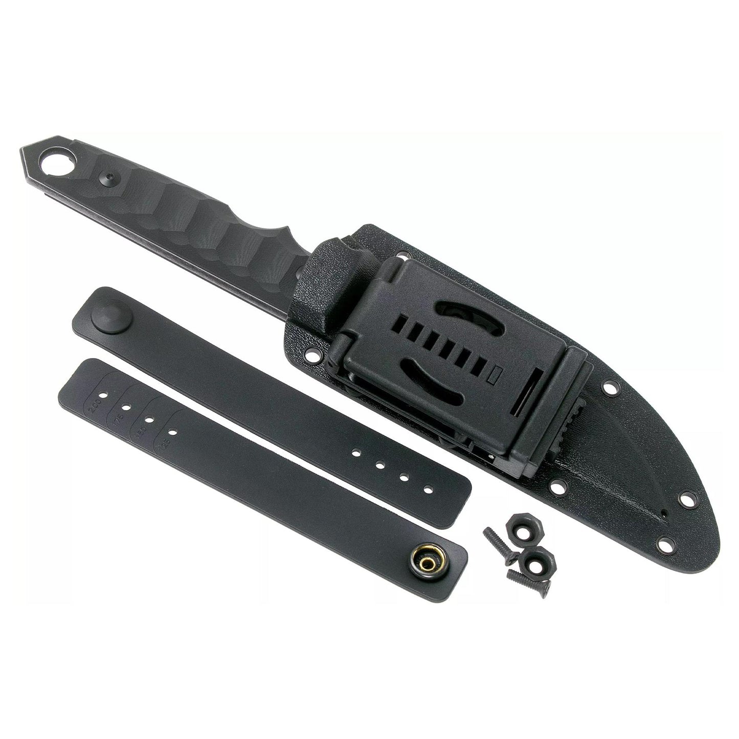 Fox Knives FKMD RYU taktinis modifikuotas tanto tipo peilis su fiksuotais ašmenimis ir dėklu.