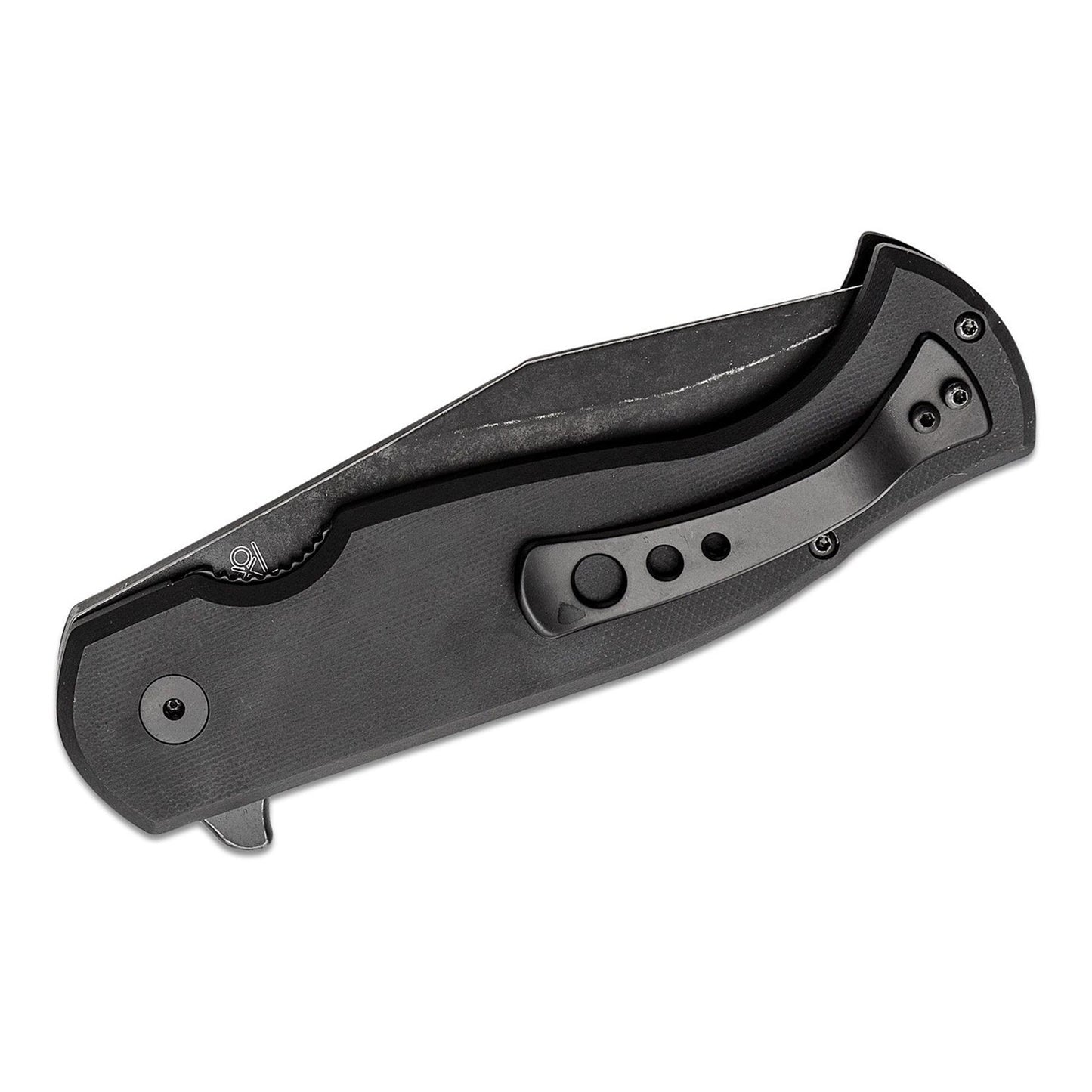 Fox Knives EASTWOOD TIGER taktinis kišeninis peilis su sulankstoma D2 plieno geležte ir juoda G10 rankena.