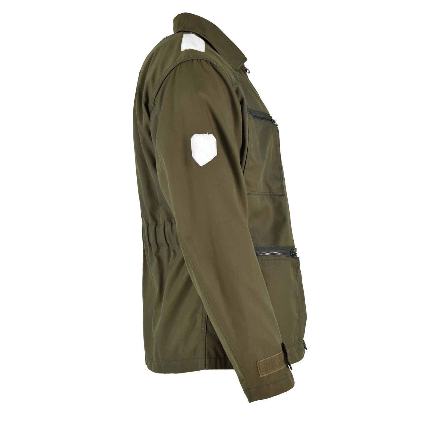 Italian army windproof jacket in olive color