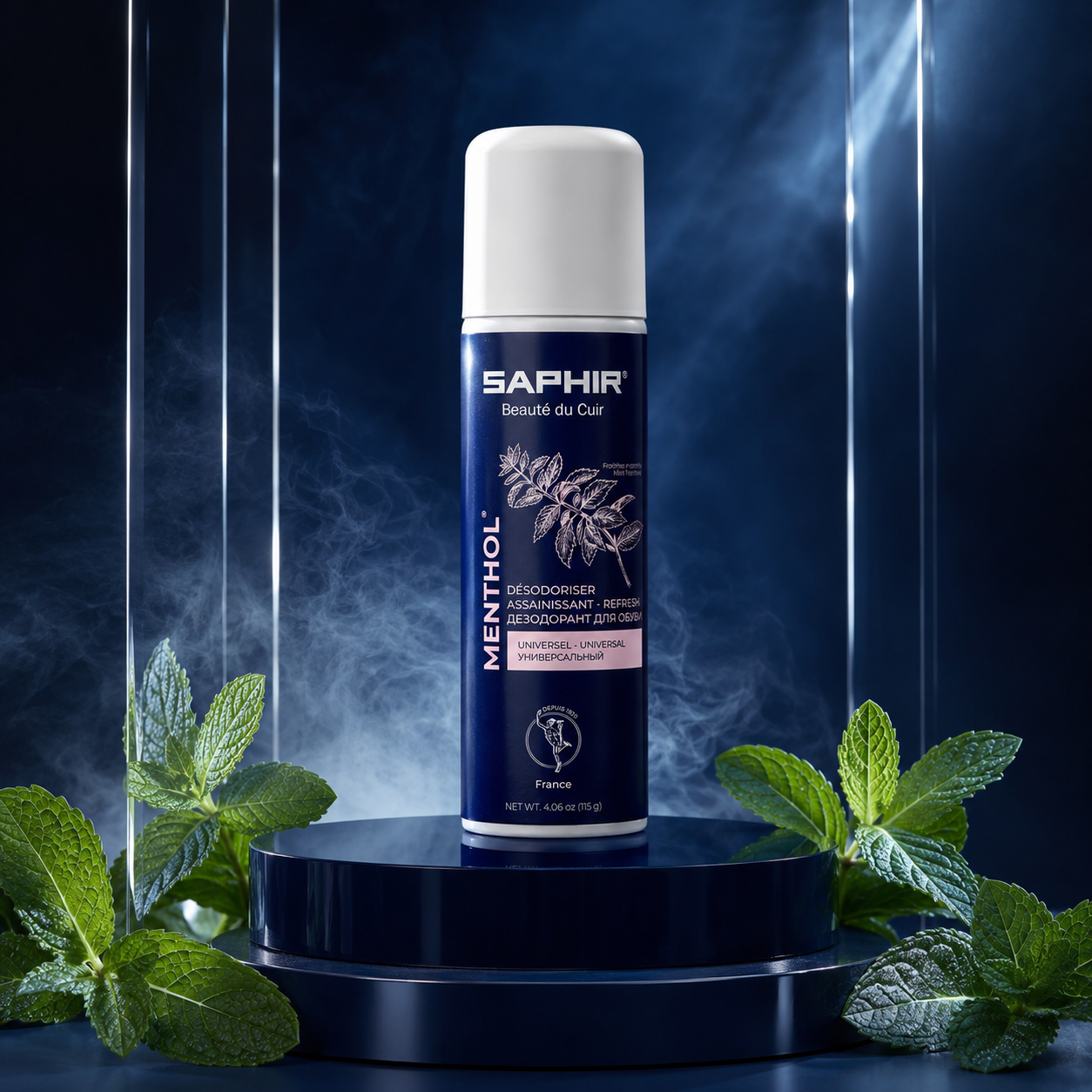 Saphir Menthol batų dezodorantas 200ml visiems batų tipams