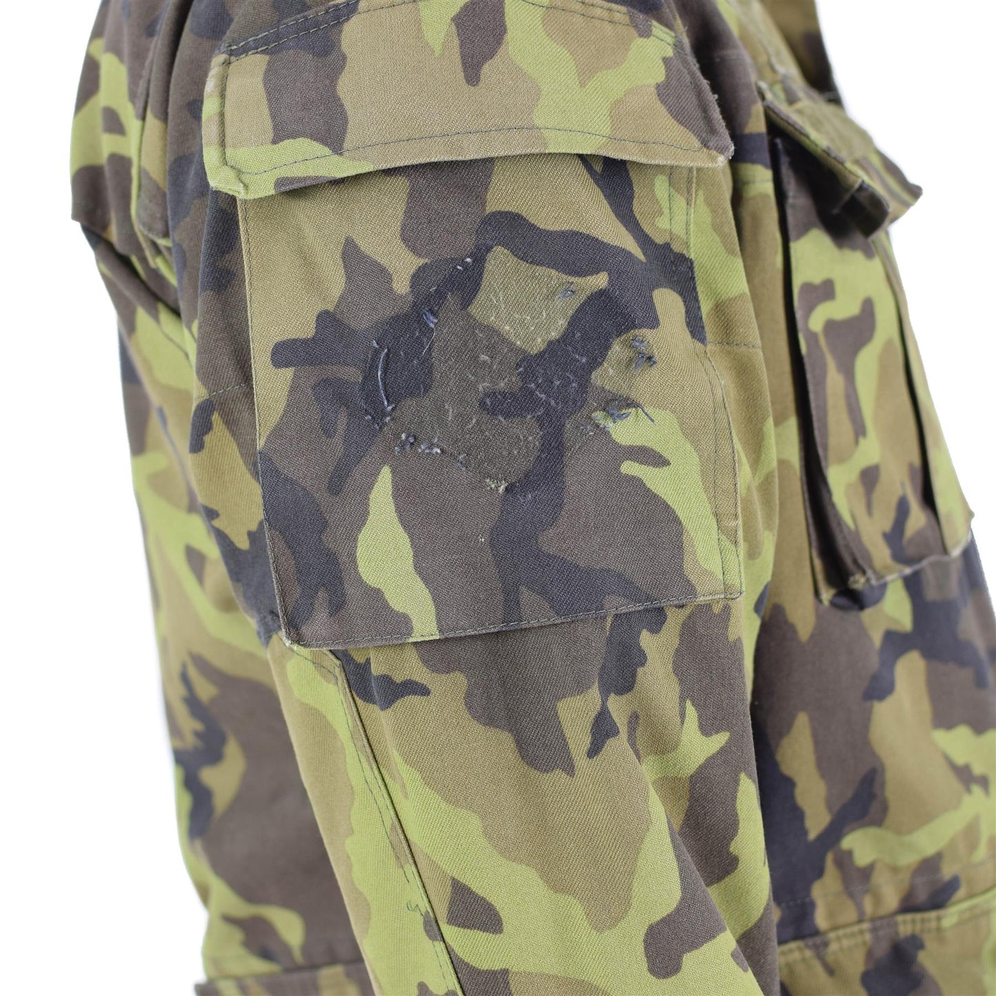 Czech army field jacket leaf print