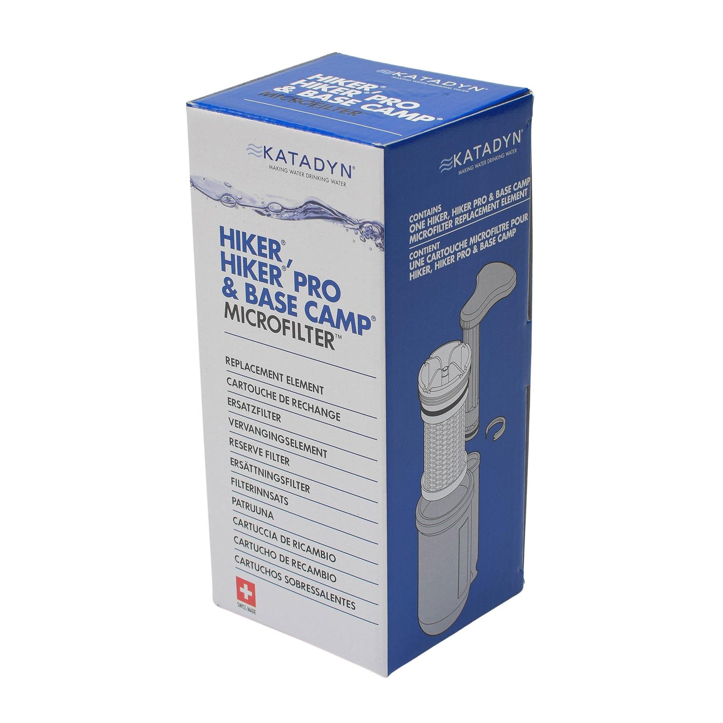 Katadyn Hiker Pro vandens filtro kasetės keitimo rinkinys originalus ilgaamžis su filtru ir silikoniniu tepalu.