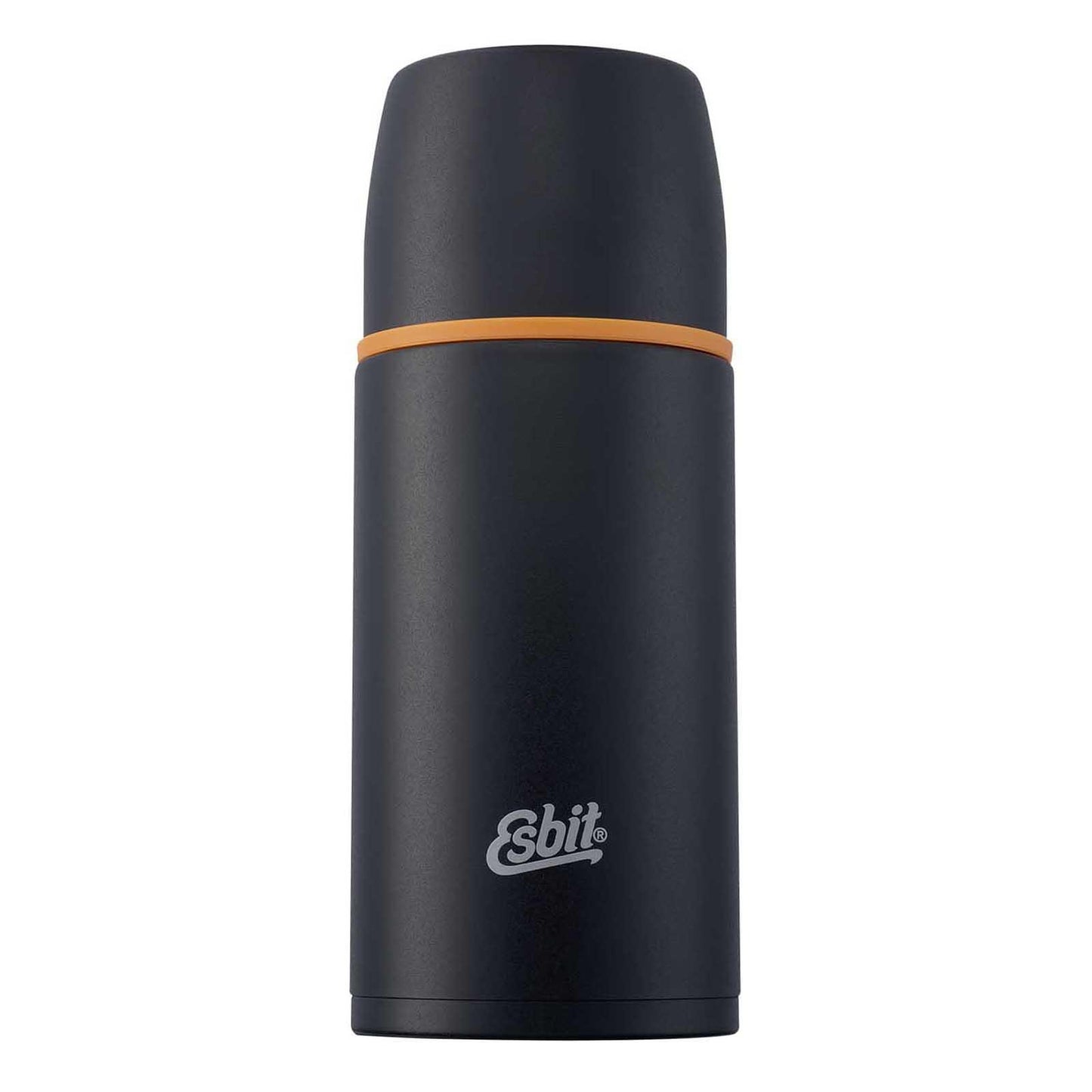 ESBIT 750 ml gertuvė termosas iš nerūdijančio plieno – juodos spalvos, priekinis vaizdas