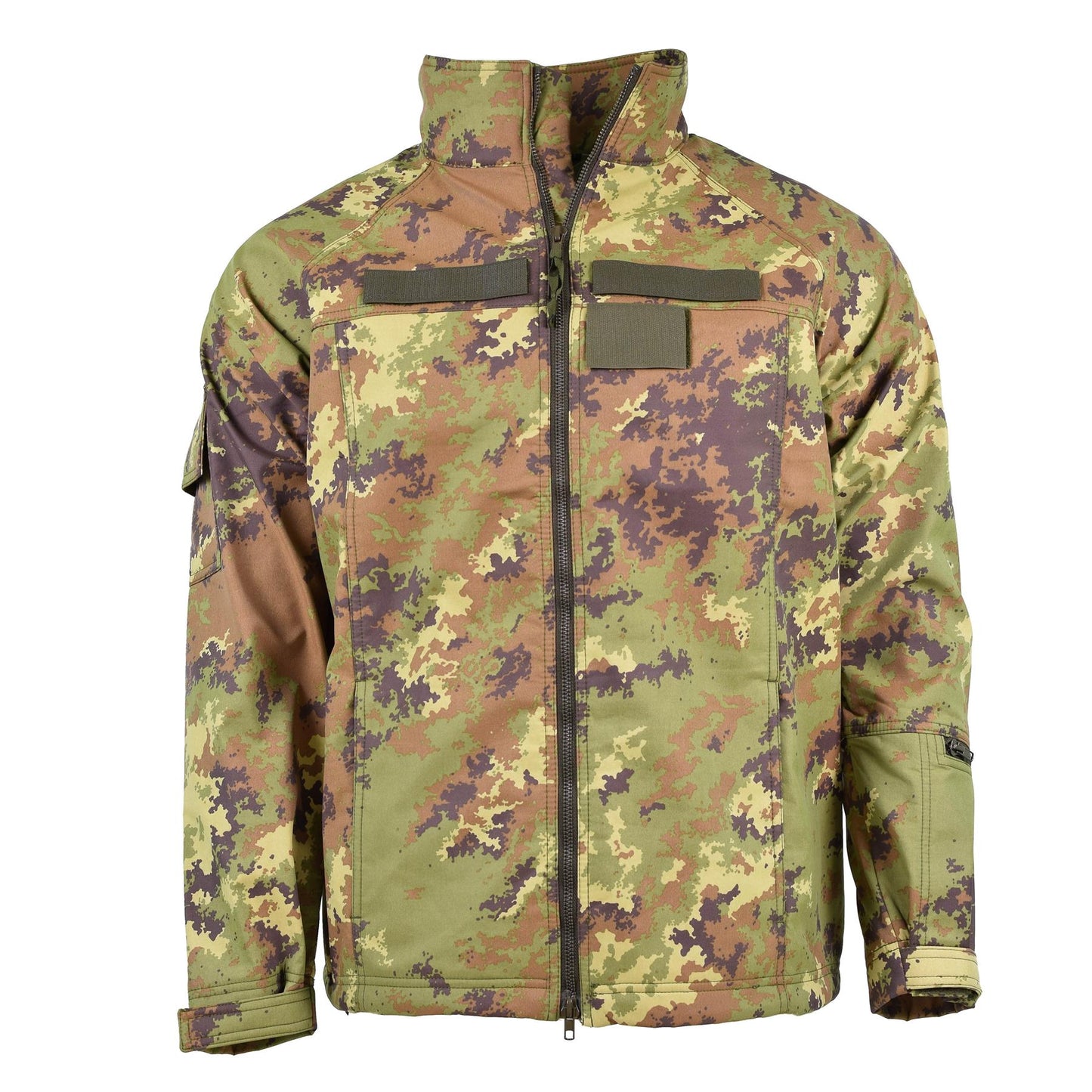 Italian army soft shell jacket in Vegetato print