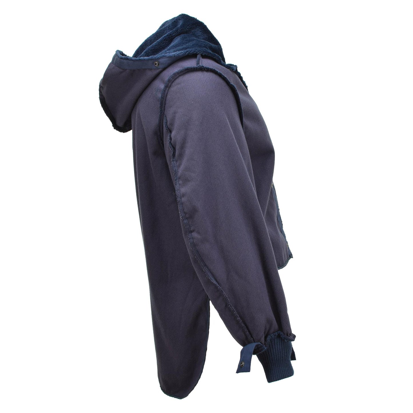 Olandijos kariuomenės pamušalas žieminei striukei iš tvirto medvilnės mišinio su kapišonu.