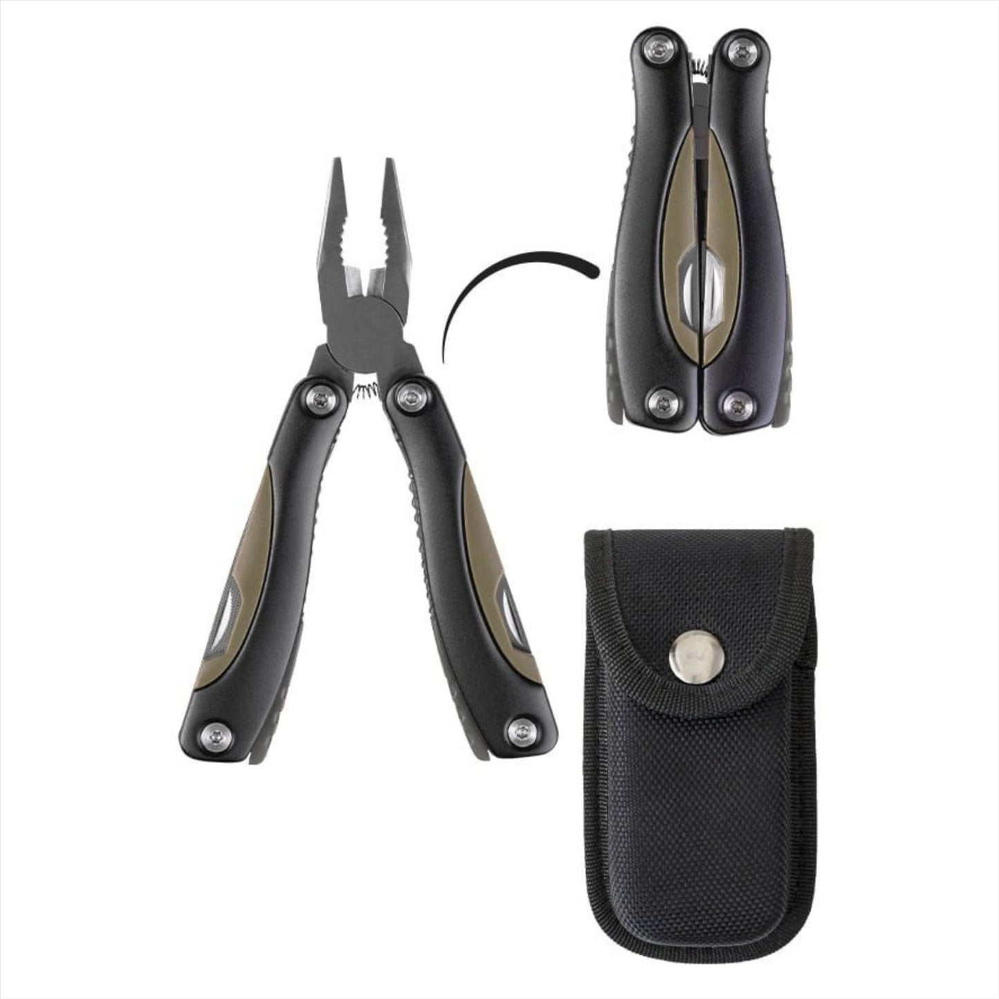 MIL-TEC multifunkcinis įrankis su patikimu slipjoint užrakto mechanizmu