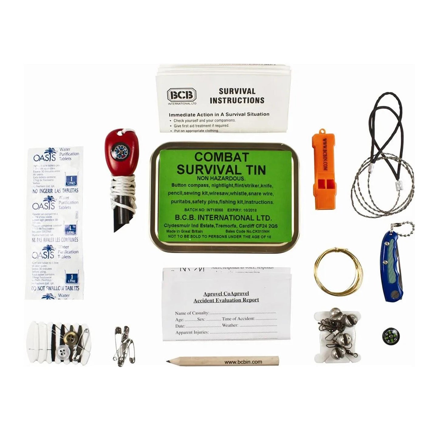 BCB Camping Hiking Survival Kit Box