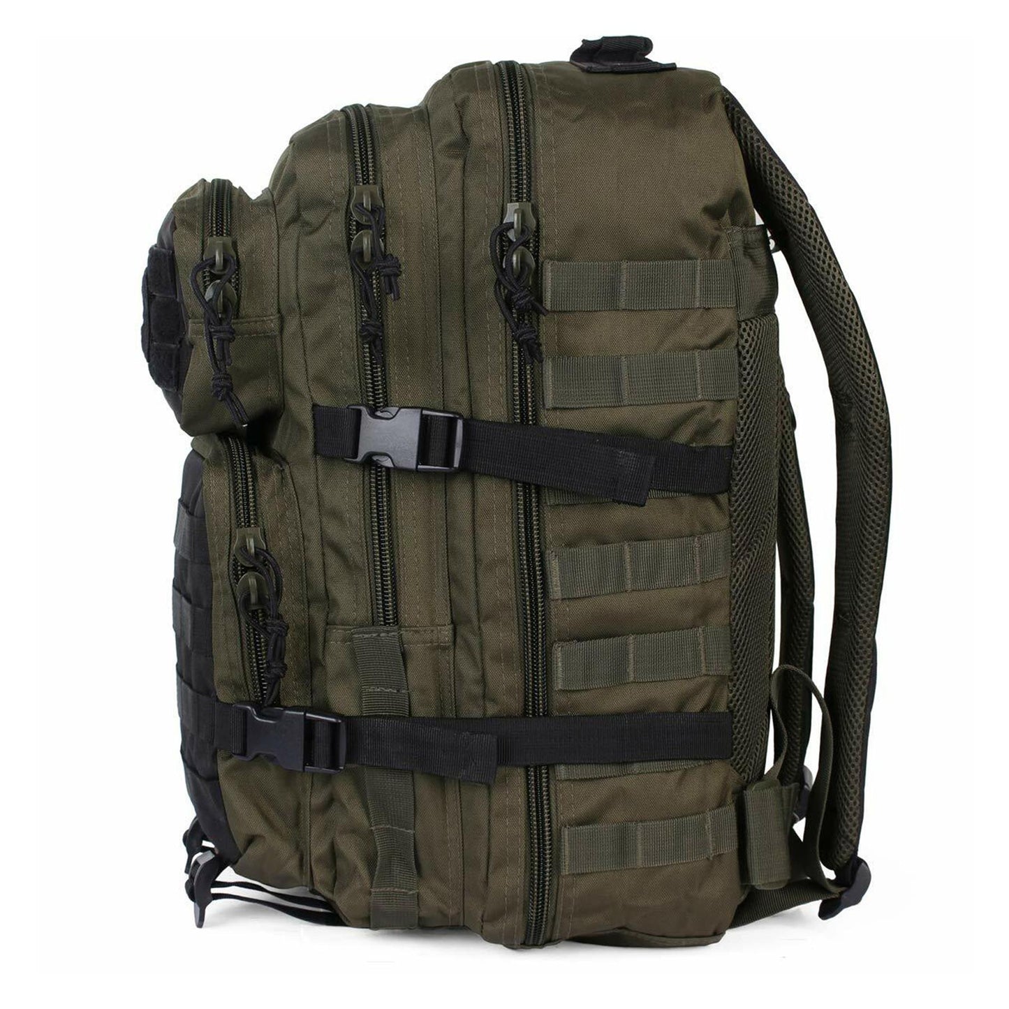 MIL-TEC Assault Ranger trekingo 36l kuprinė alyvuogių ir juodos spalvos, patvari ir atspari vandeniui.