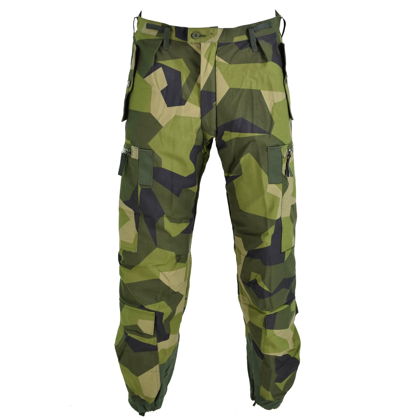 Swedish army field trousers with braces for cold weather Splinter print