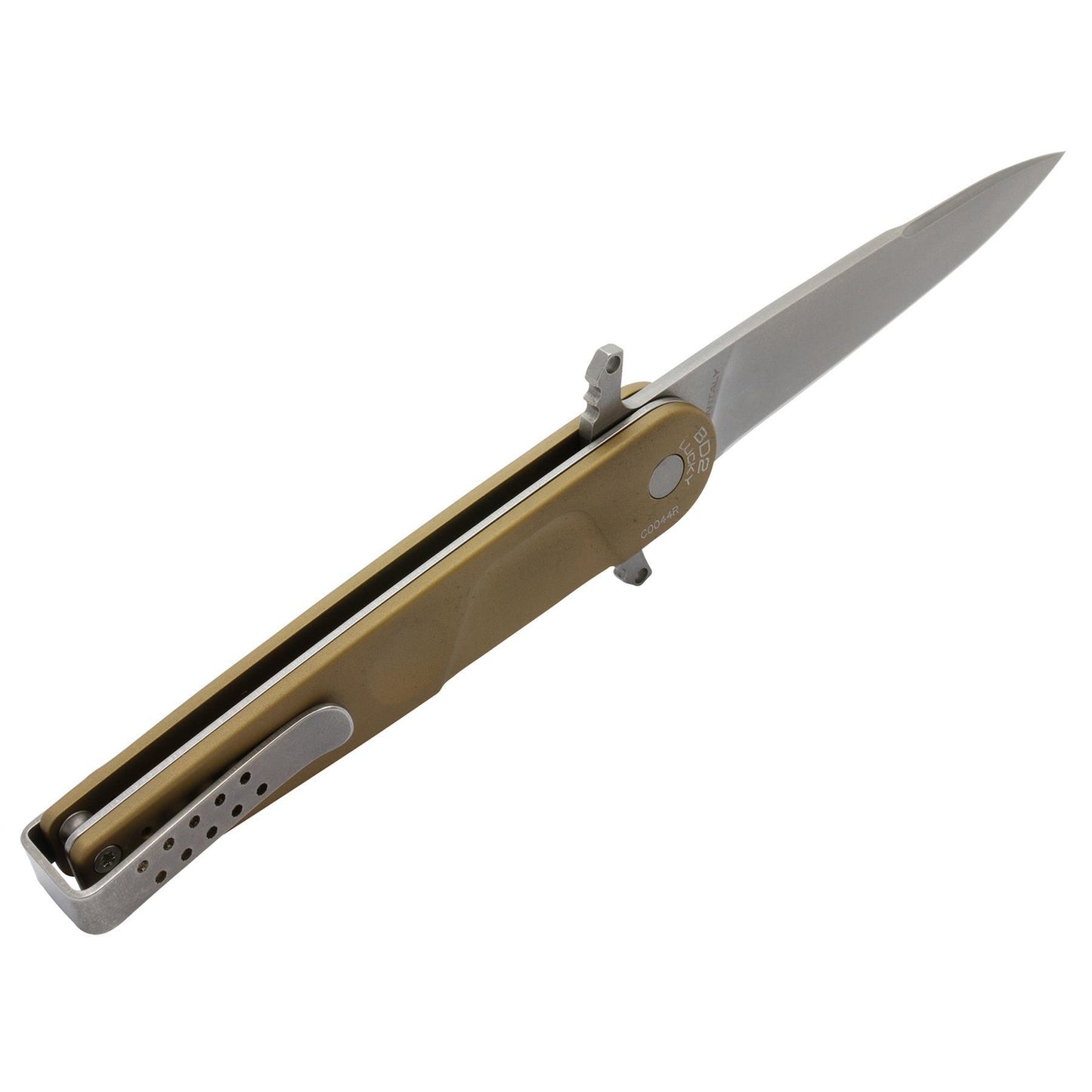 ExtremaRatio BD2 LUCKY DESERT atlenkiamas kišeninis peilis su aliuminio rankena ir LINER-LOCK sistema.