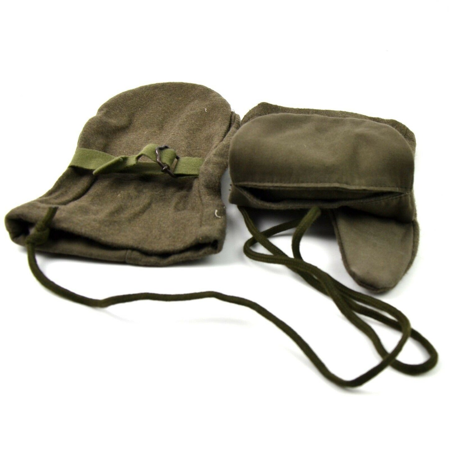 Austrijos kariuomenes taikliojo saulio vintazines kumstines pirstines alyvuogiu spalvos su reguliuojamais dirzeliais