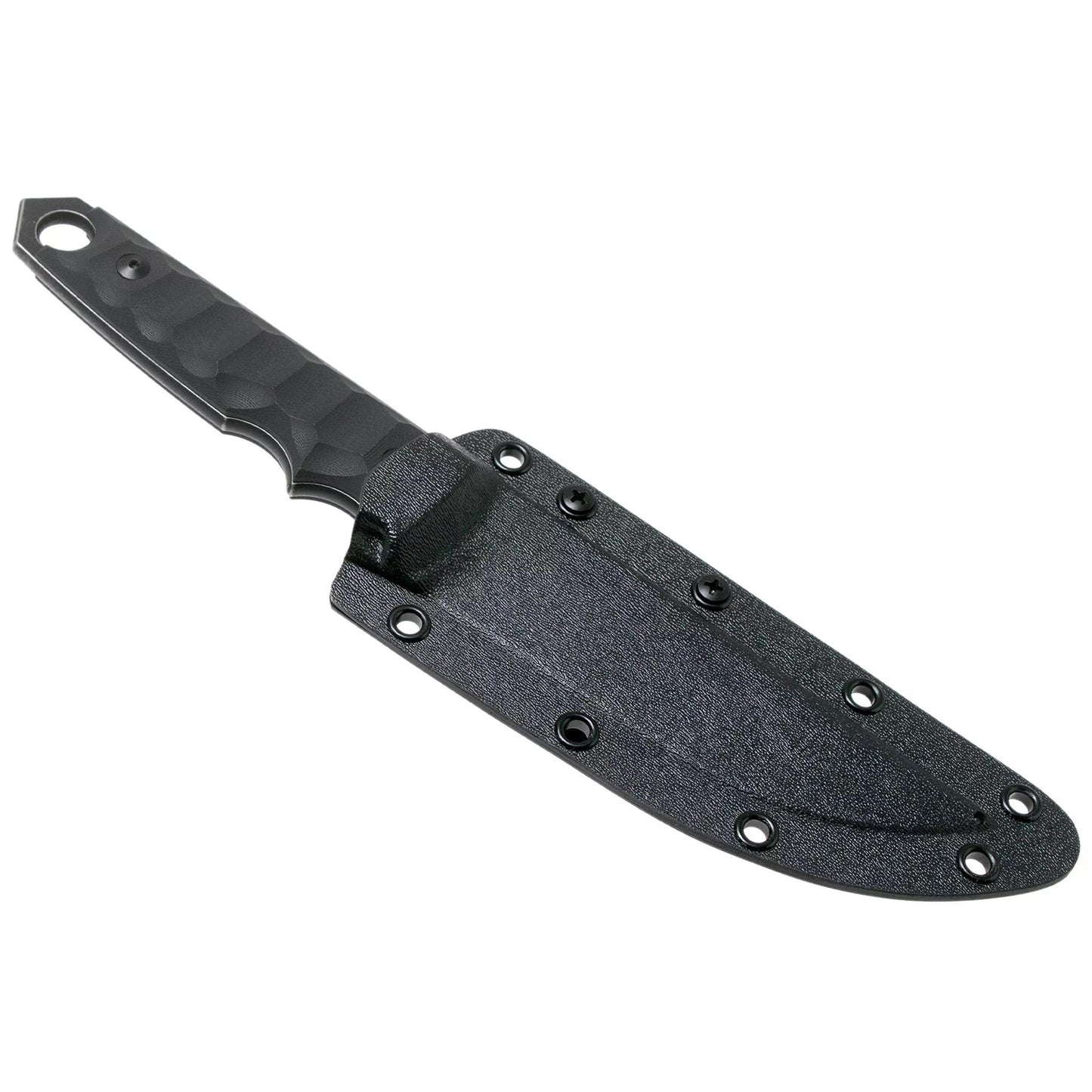 Fox Knives FKMD RYU taktinis modifikuotas tanto tipo peilis fiksuotais ašmenimis su patvariu dėklu ir ergonomine rankena.