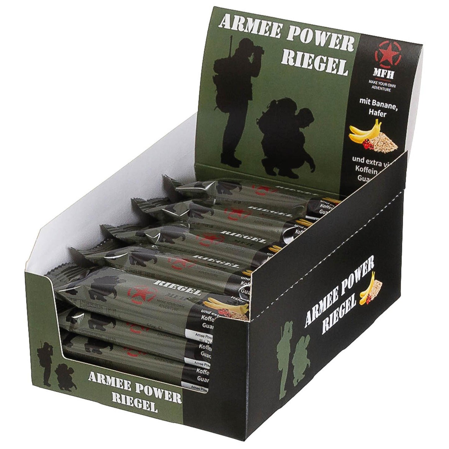 MFH armijos energetinis batonėlis 60 g banano ir guarano skonio