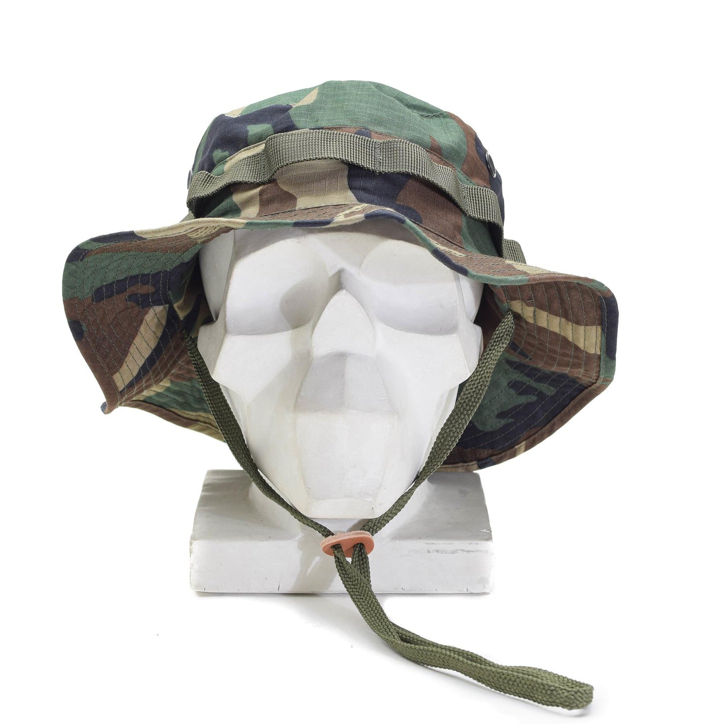 MIL-TEC Boonie stiliaus kepurė Woodland marginimo, tvirta, kvėpuojanti ir sulankstoma kepurė lauko veiklai.
