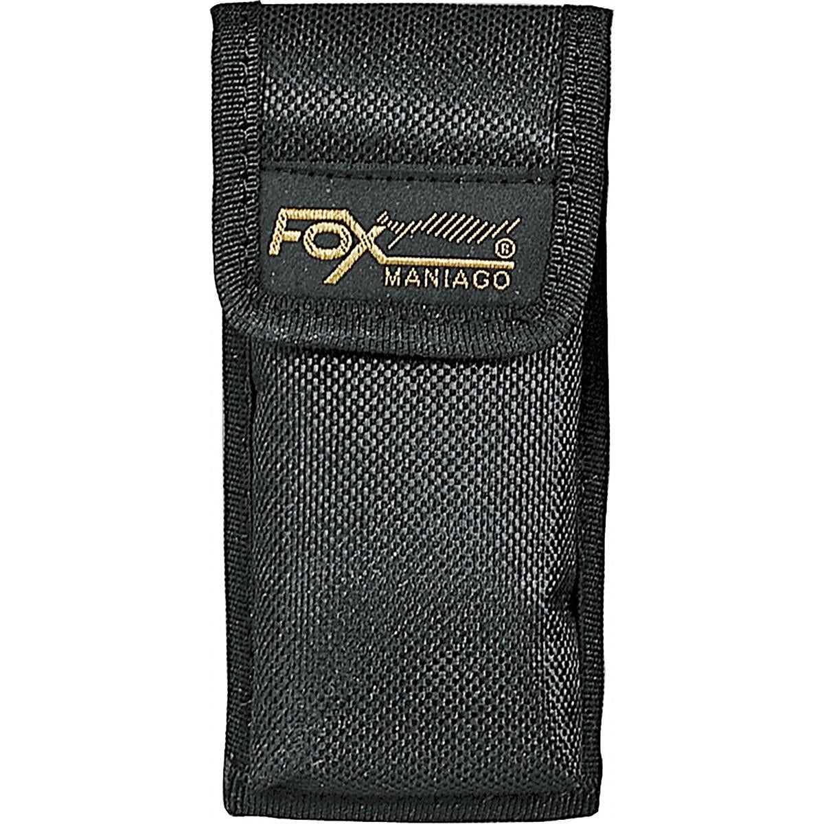 Fox Knives Silver Line sulankstomas peilis pagamintas iš patvaraus plieno juodos spalvos dėkle iš nailono.